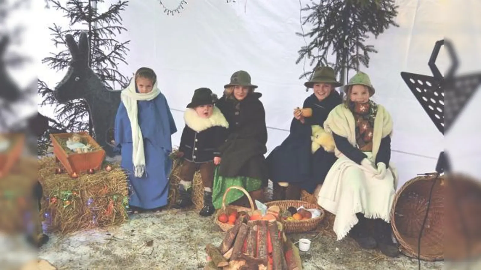 Eine bewegliche Krippe: Auch dieses Jahr wird es auf dem Haarer Christkindlmarkt eine lebende Krippe geben.	 (Foto: Gemeinde Haar)