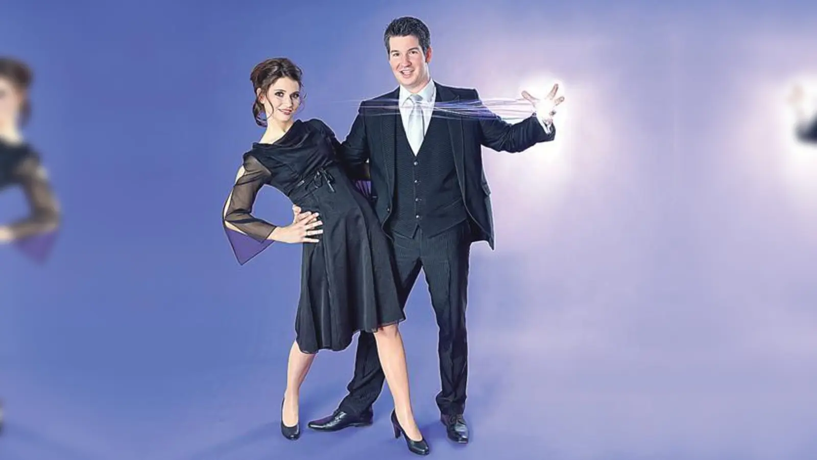 Neufahrn wird bezaubernder als es schon ist  mit dem einheimischen Zauberer Collin und seiner Partnerin Célina.  (F.: VA)