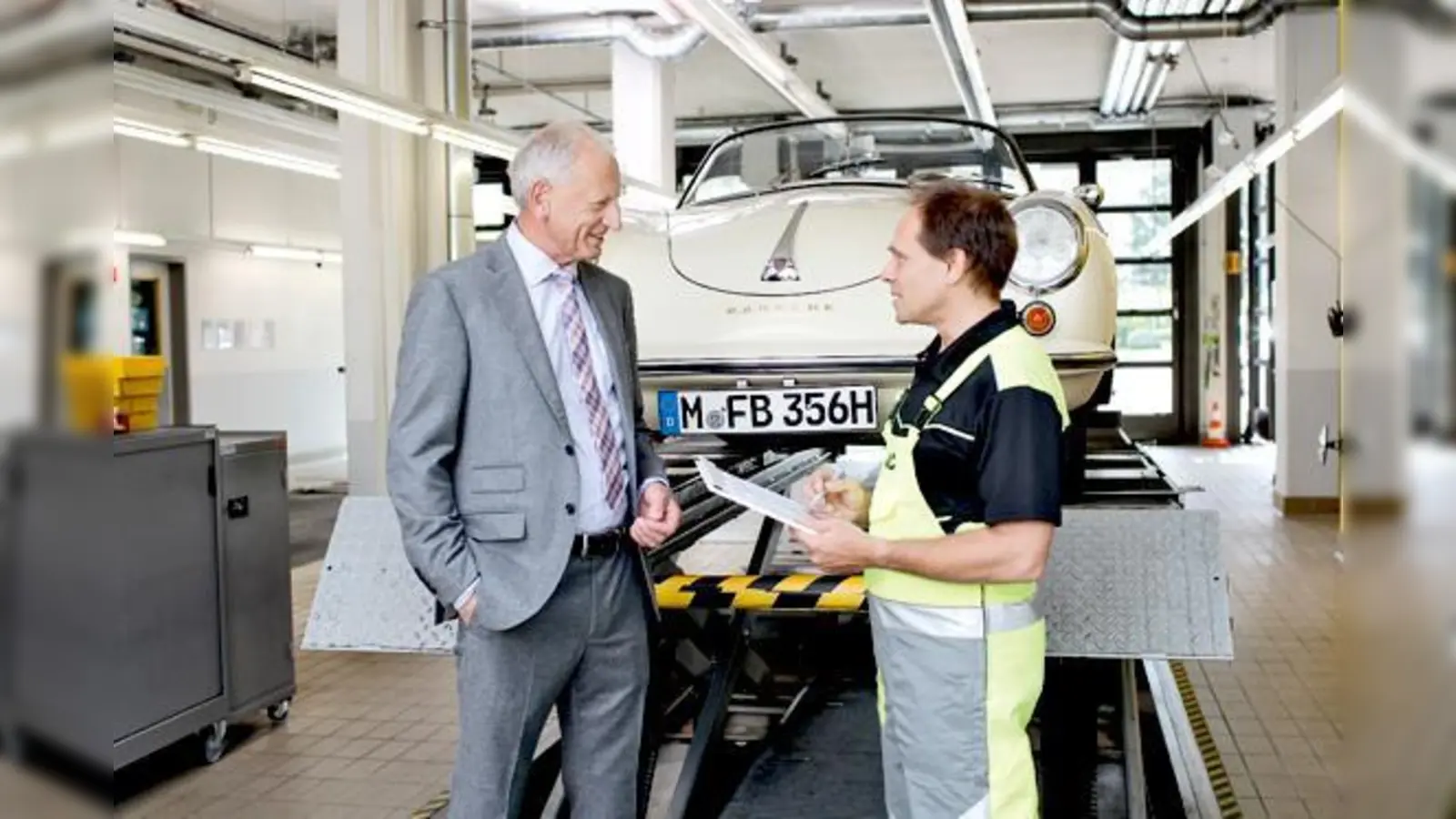 Was ist der Veteran wert? Aufschluss gibt die Oldtimerbewertung im ADAC Prüfzentrum München.	 	 (Foto: ADAC)