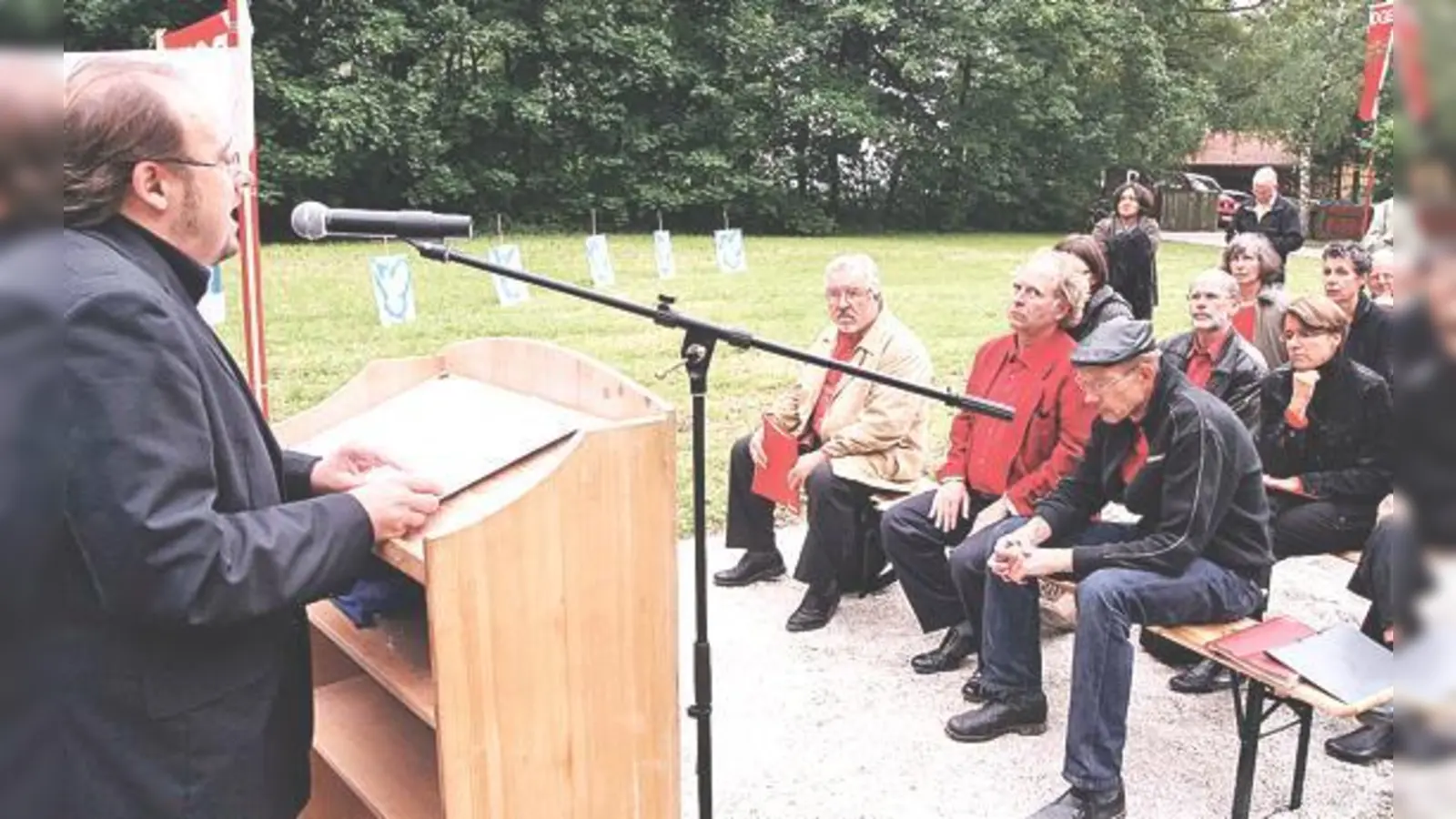 Der Antikriegstag auf dem »Russenfriedhof« in Moosburg ist die Gedenkfeier für die Landkreise Erding und Freising. 	 (Foto: sy)