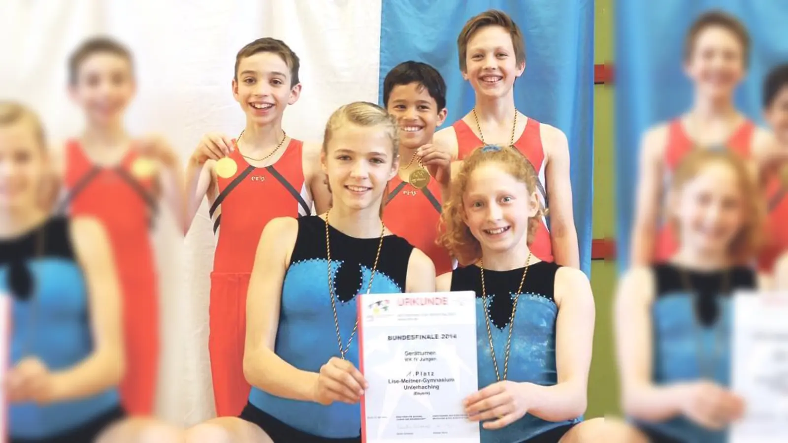 So sehen Sieger aus:  (oben v. links) Anthony Harrison, Mirko Lorenz, Julius Mayser, (unten v. l.) Julia Kassapidis und Larissa Feindseisen.	 (Foto: C. Franzlik)