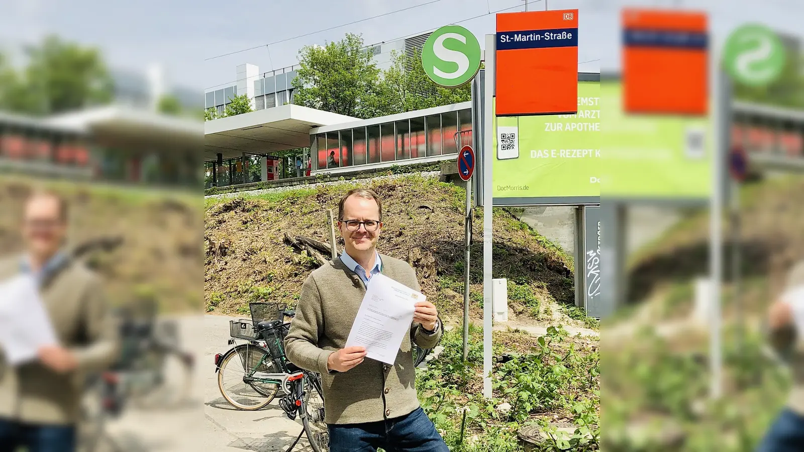 Die Bauarbeiten für die Barrierefreiheit des S-Bahnhofs St.-Martin-Straße beginnen im August 2020. Das geht aus einer Anfrage des SPD-Landtagsabgeordneten Markus Rinderspacher hervor. (Foto: Büro MdL Markus Rinderspacher)
