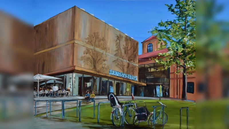 Auch Daniela Drewes (im Bild der Lenbachhaus) öffnet ihr Atelier in der Walter-Otto-Straße 5. (Foto: Daniela Drewes)