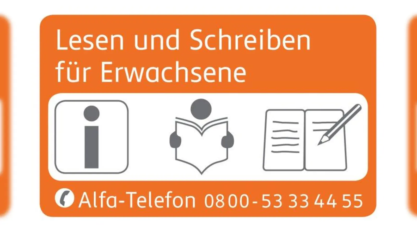 Das Alfa-Telefon zeigt Erwachsenen, die Lücken schließen und richtig lesen und schreiben lernen wollen, Kontaktadressen und Kursangebote weiter. (Foto: Bundesverband Alphabetisierung und Grundbildung)