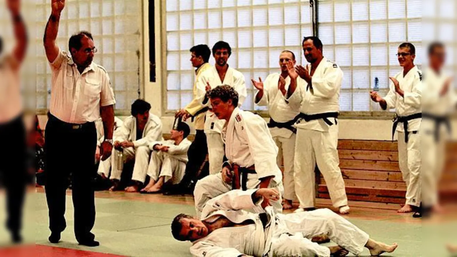 Leonard Schmidt gibt alles für den Sieg. Die Judokämpfer sind in der Kreisliga oben.	 (Foto: VA)