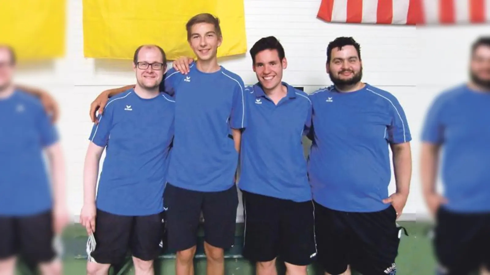 Junge Manschaft liefert solide Leistung: (v. li.) Michael Haller, Leo Heidacher, Basti Sperr, Stefan Reisinger	 (Foto: Verein)