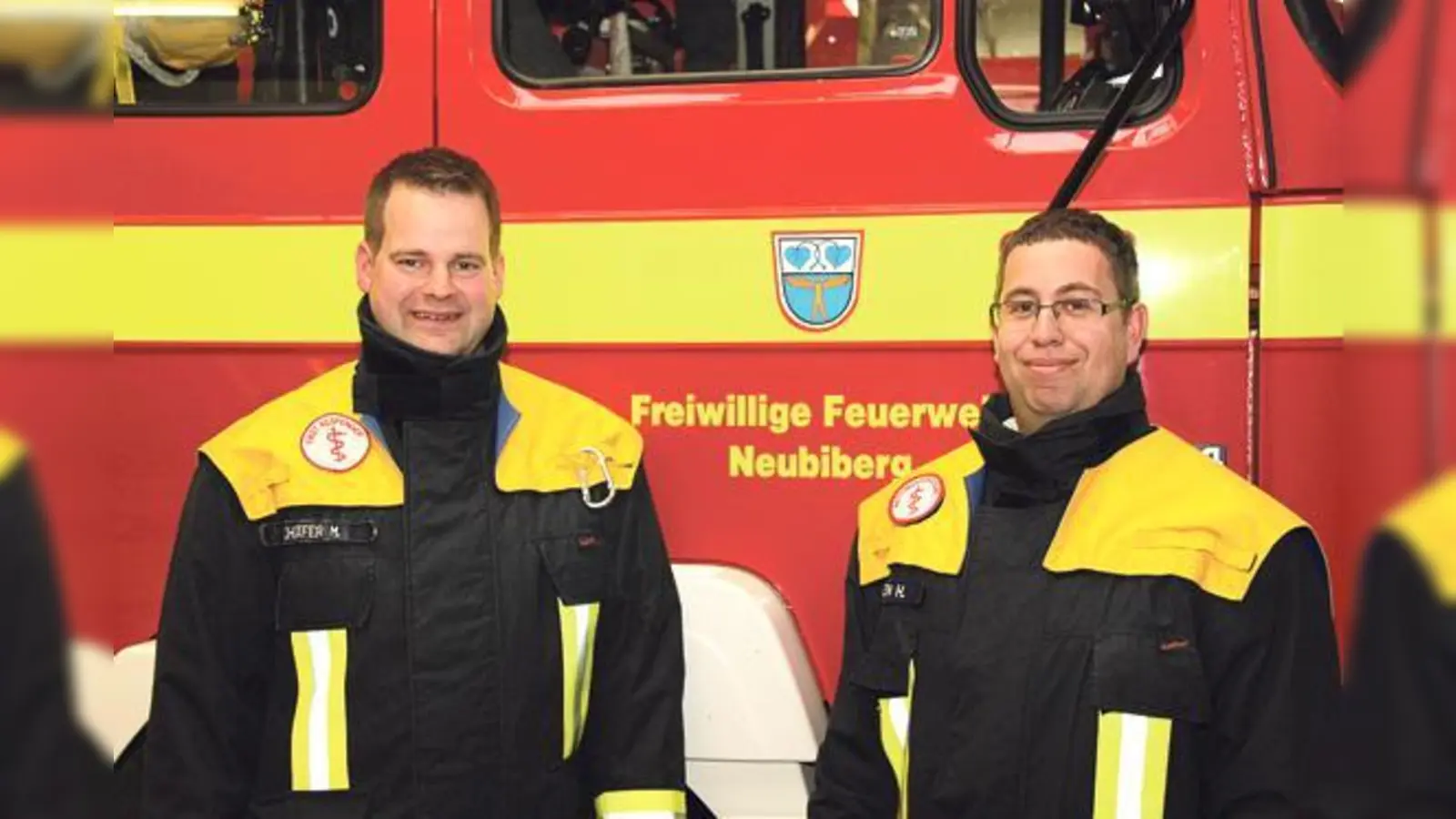 Neue Spitze bei der Feuerwehr Neubiberg: Kommandant Matthias Schäfer (l.) und sein Stellvertreter Hannes Degen.	 (Foto: FFW Neubiberg)