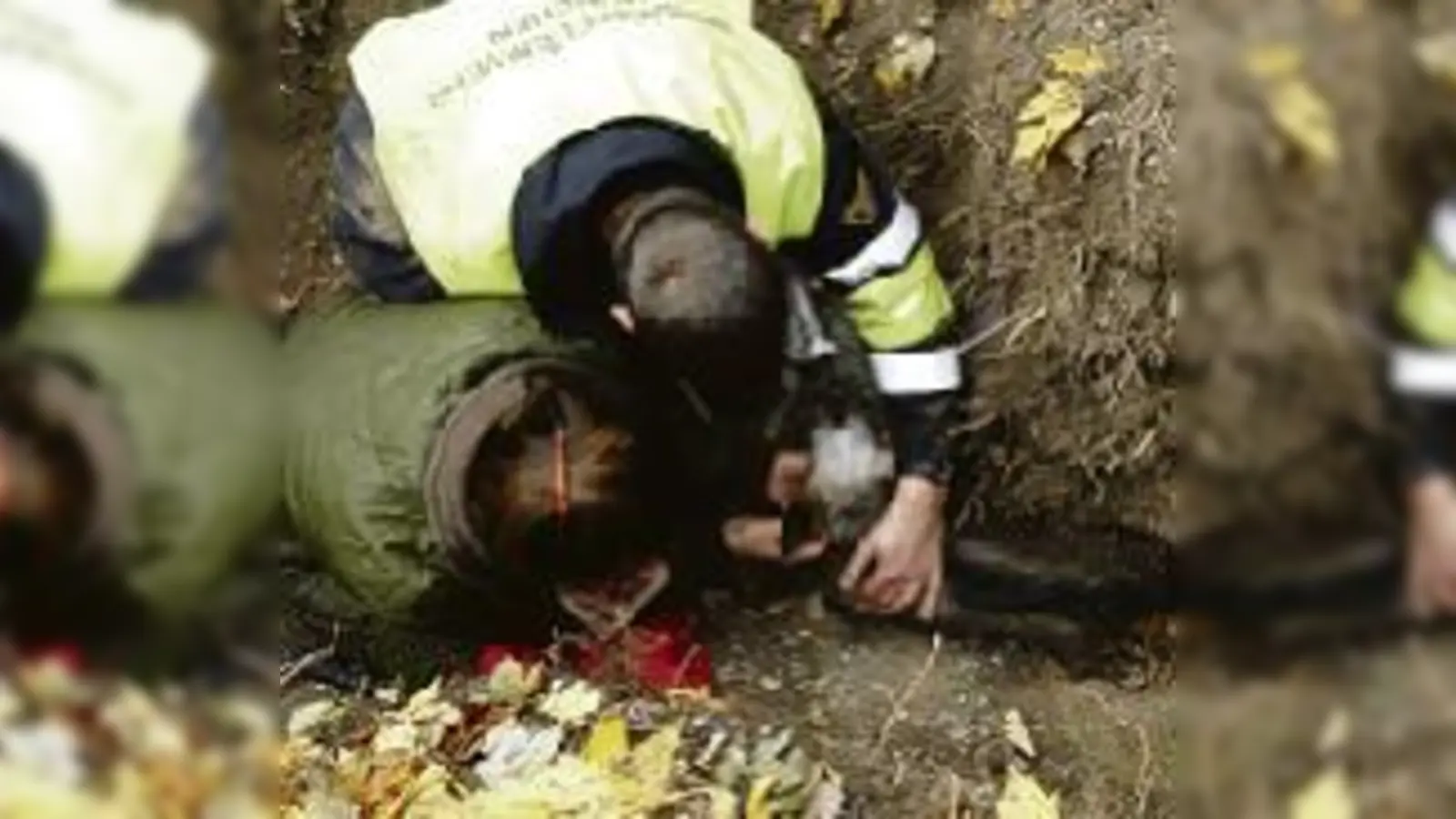 Da atmet »Snuff« auf: Gerettet!	  (Foto: Feuerwehr)