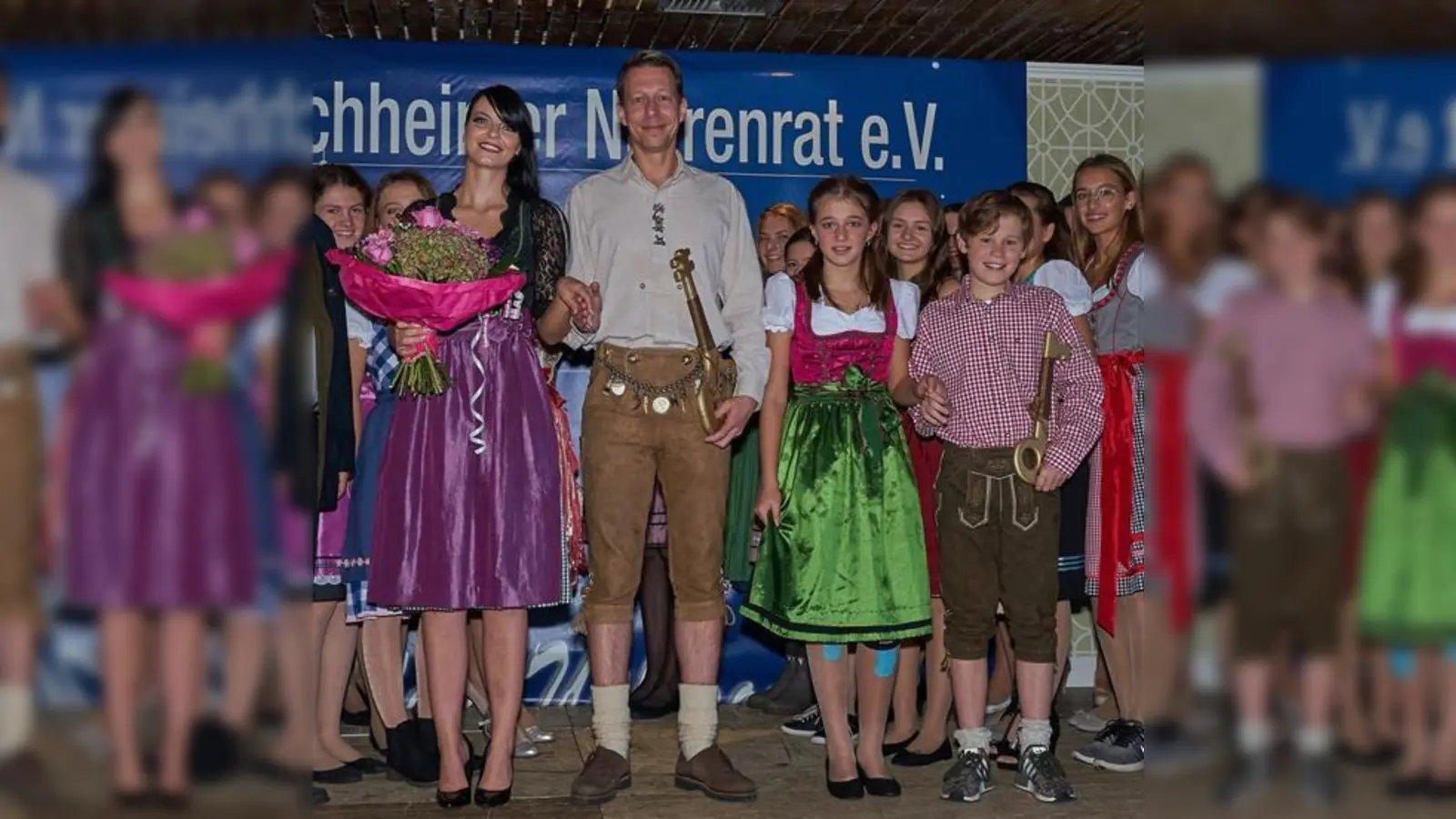 Die Kirchheimer Regenten 2019 (von links): Daniela und Tom sowie Celina und Fabian. (Foto: Kirnarra)