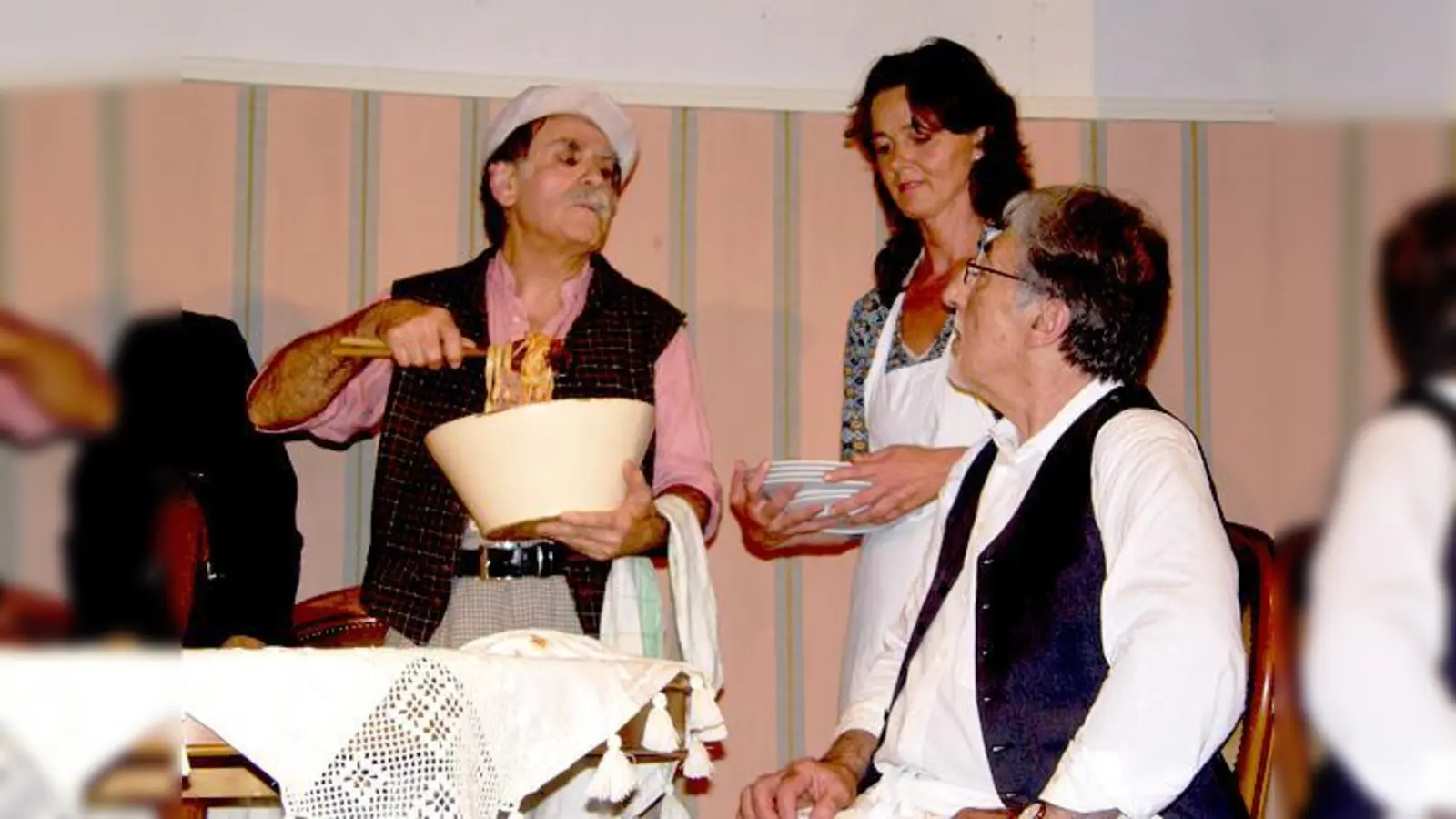 Die Münchner Theatergruppe »Quelli che...il teatro« zu Gast in Altperlach. 	 (Foto: privat)