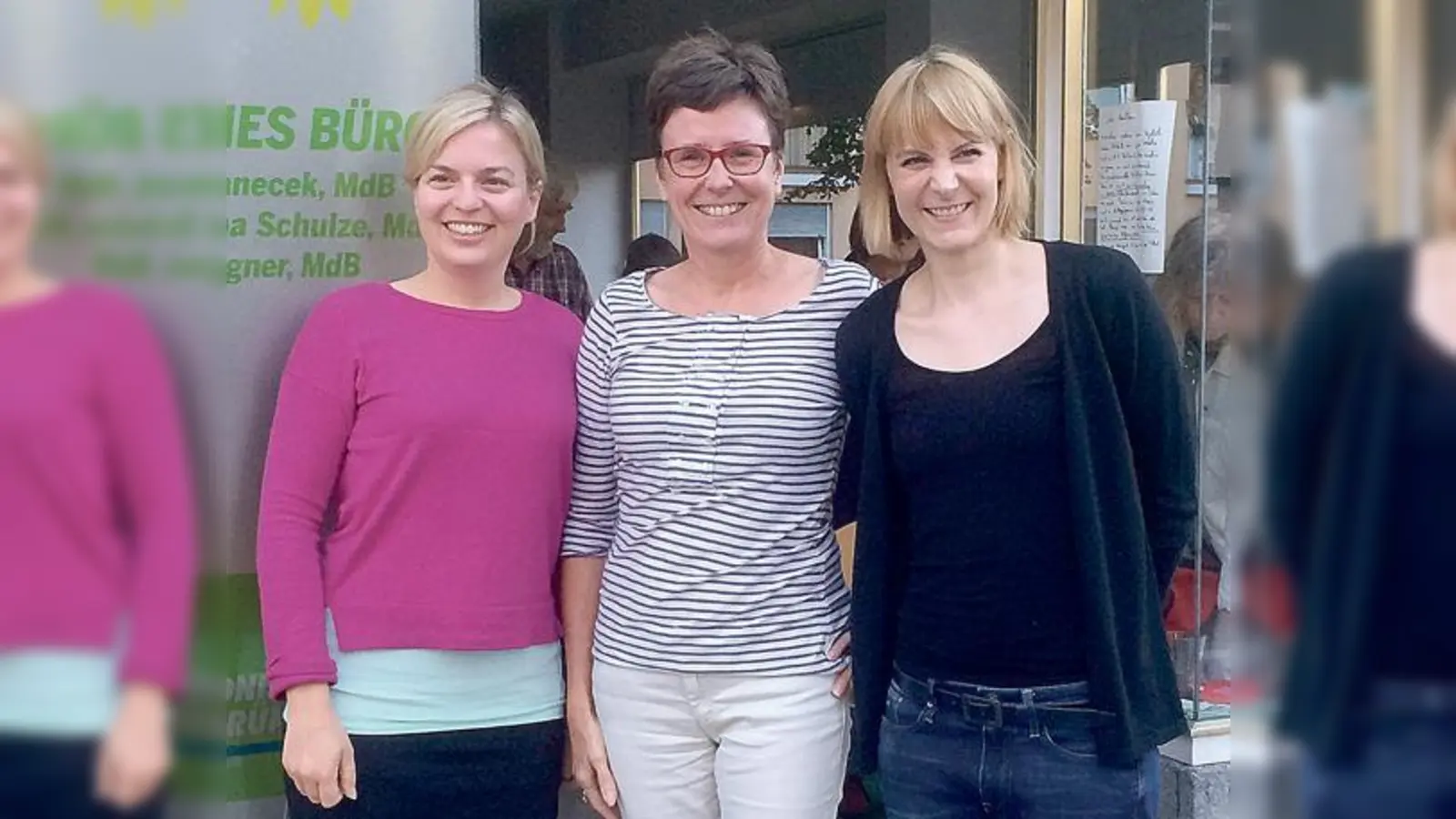 Drei Frauen, drei Standpunkte: Katharina Schulze, Isabell  Zacharias und Nicole Gohlke (v.l.)	 (Foto: VA)