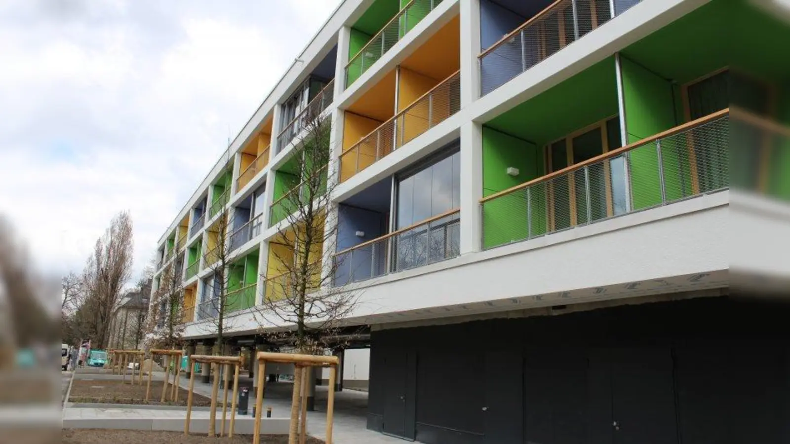 Wohnheim: Insgesamt gibt es in dem Gebäude an der Dantestraße 56 Wohnungen für SWM-Mitarbeiter und -Auszubildende. (Foto: sb)