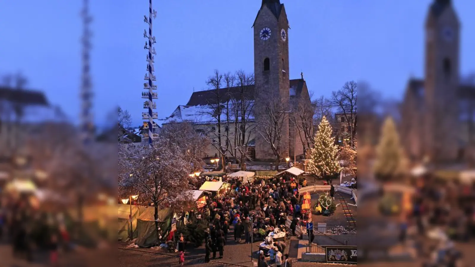 Am dritten Adventswochenende findet auf dem Holzkirchner Marktplatz der stimmungsvolle WeihnachtsZauber statt. Alle sind herzlich eingeladen. (Foto: VA)