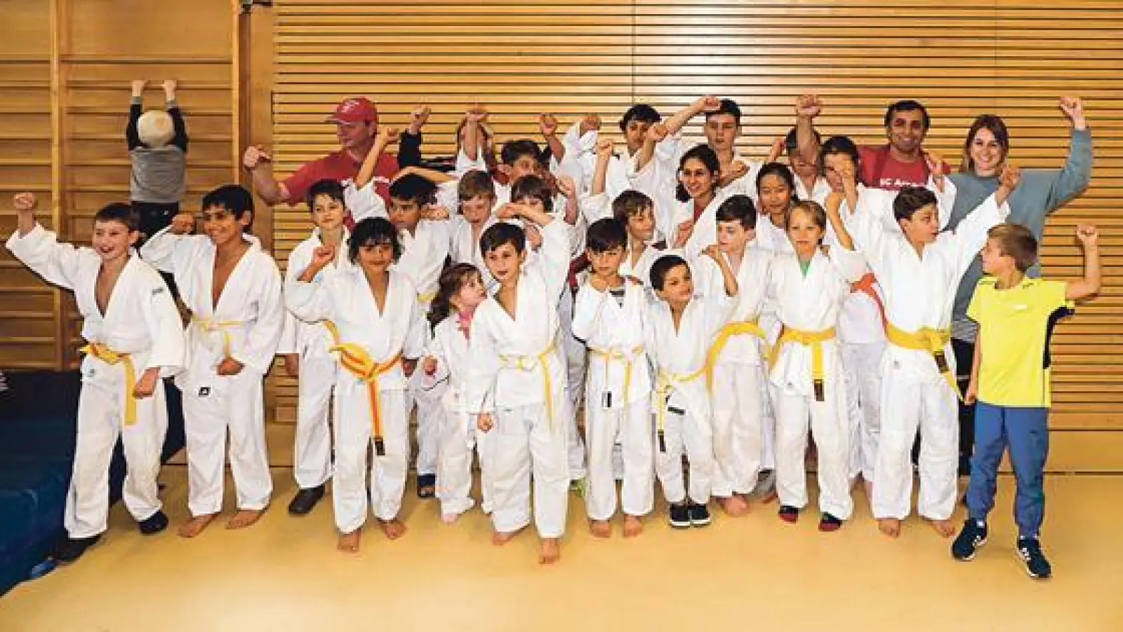 Mit der Gründung des SC Arcadia wurde neben dem Fußball auch eine Judo-Abteilung ins Leben gerufen. Heuer feiert das Judo-Team seinen 10. Geburtstag.	 (Foto: Renè Weil)