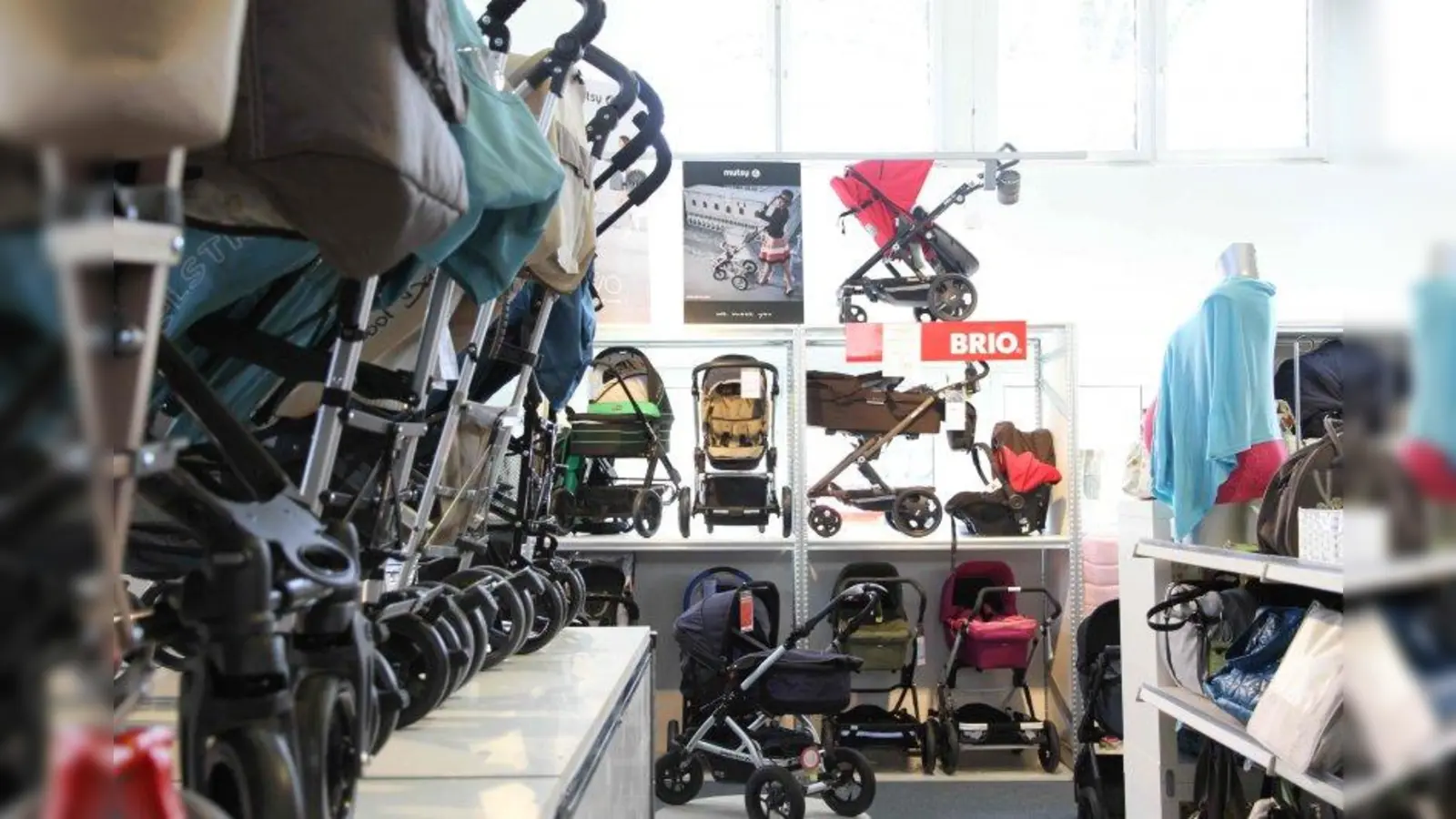Das Gräfelfinger Fachgeschäft bietet eine große Auswahl an Kinderwagen und Buggys. (Foto: Reinartz Babyland)