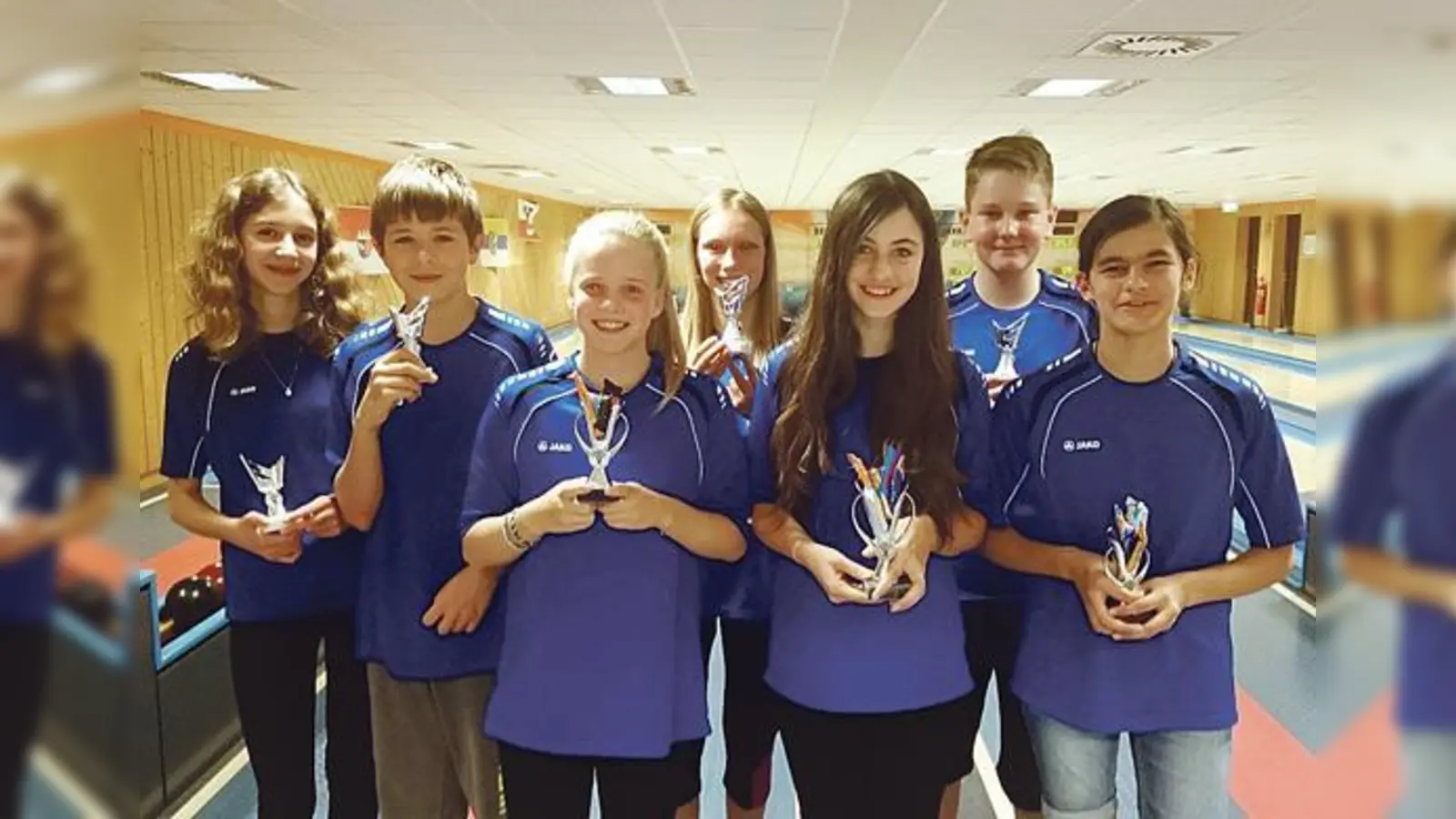 Die neue Jugendriege (v.l.): Melissa Piseddu, Romeo Markovic, Katti Kornek, Anita Buchholz, Maria Polyakova, Florian Szekely, Julia Barba Noua.	 (Foto: Verein)