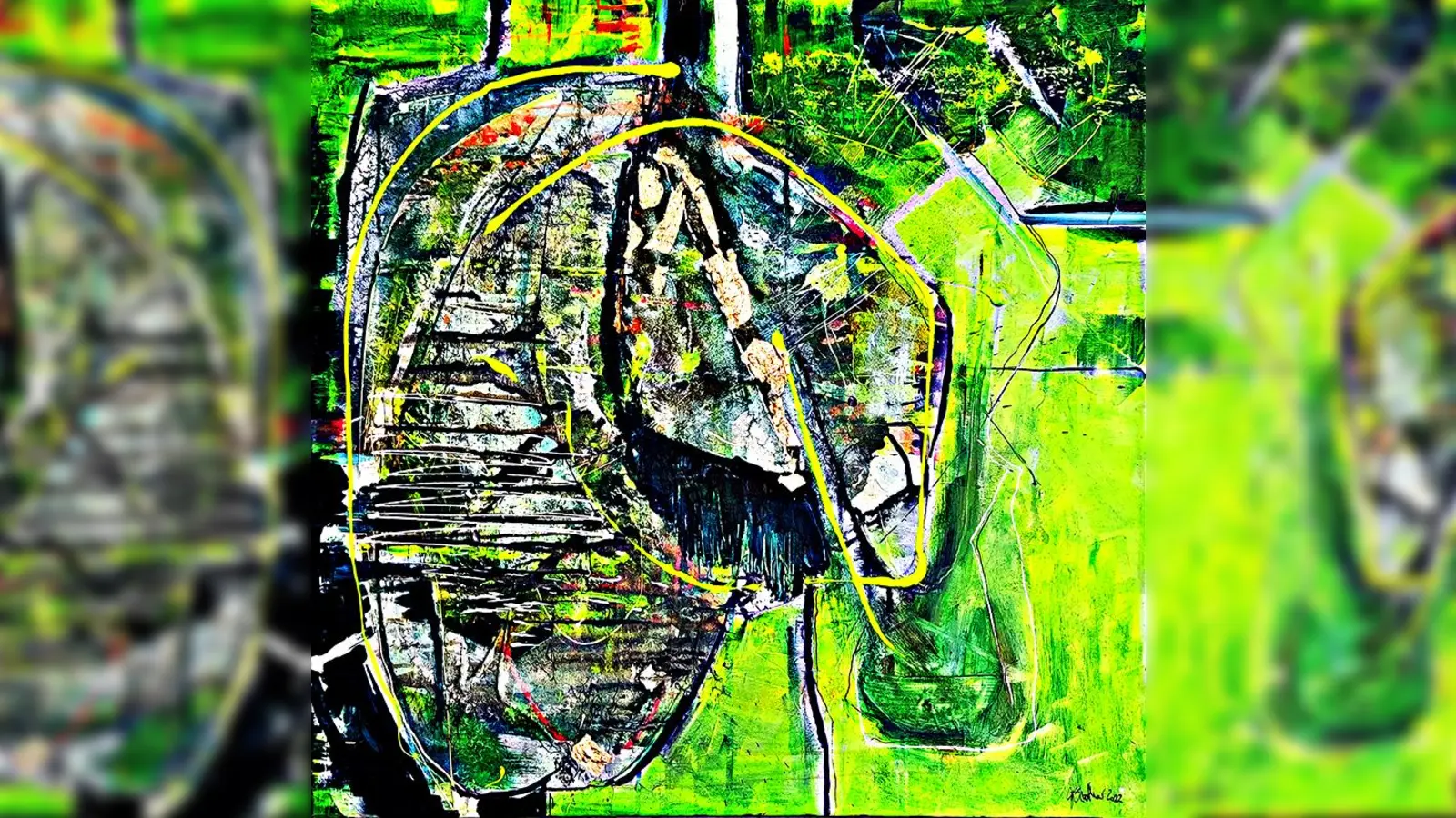 „Im Vorübergehen – in passing” lautet der Titel dieses Werkes von Birgit Günther. (Foto: Birgit Günther)