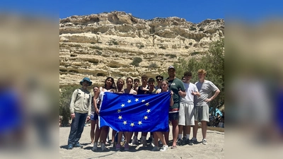Kermess-Schüler beim Erasmus-Austausch auf Kreta (Foto: Sabine von Osterroht)