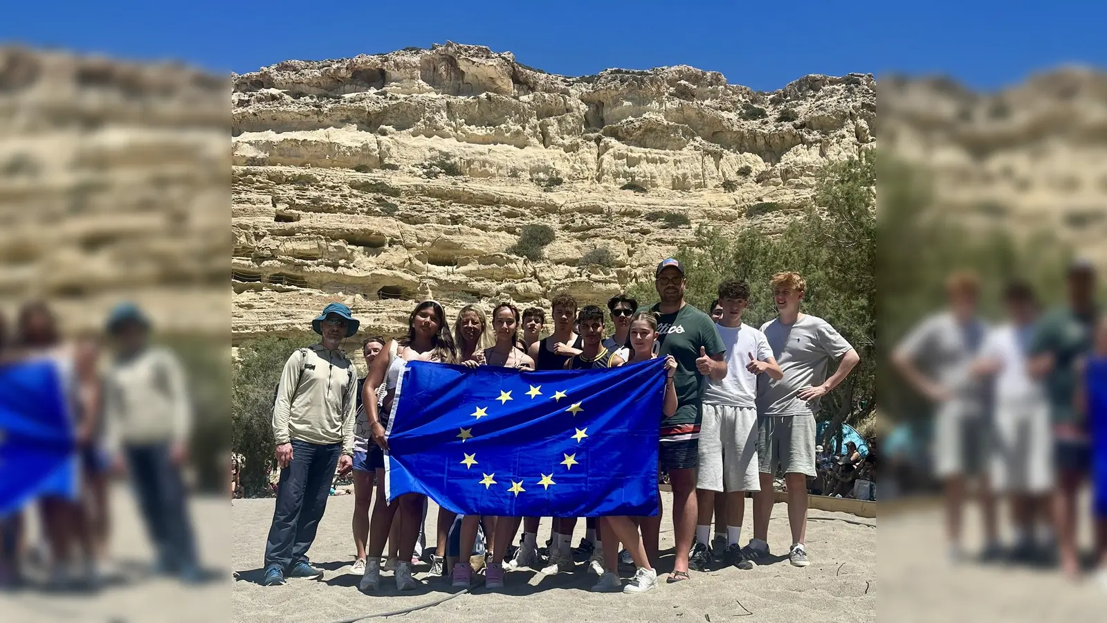 Kermess-Schüler beim Erasmus-Austausch auf Kreta (Foto: Sabine von Osterroht)