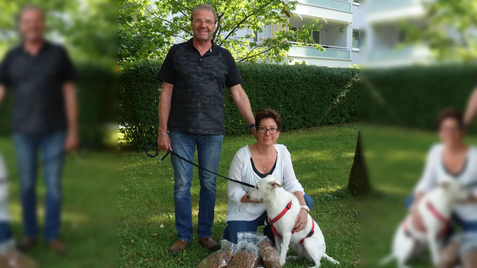 Das Ehepaar Jürgen und Katharina Wollmann von der Tiertafel veranstalten am 22. und 23. August eine Tauschbörse in Oberhaching. (Foto: hw)