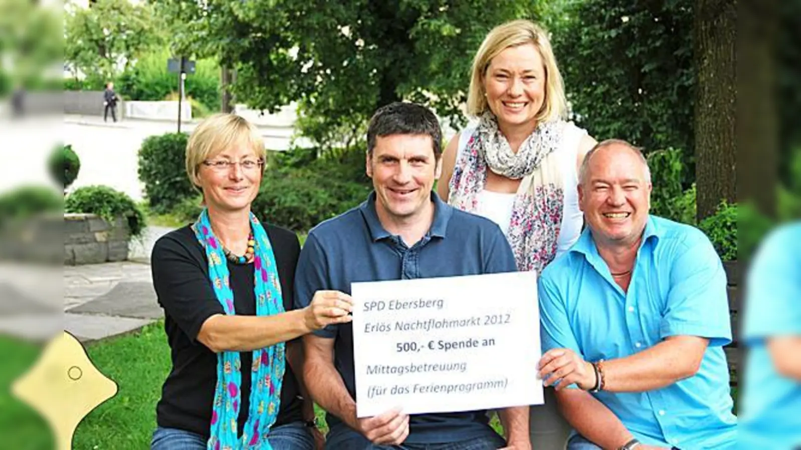 Angela Warg-Portenlänger, Peter Hölzer, Doris Rauscher und Helmut Fink (v. l.).	 (Foto: SPD)