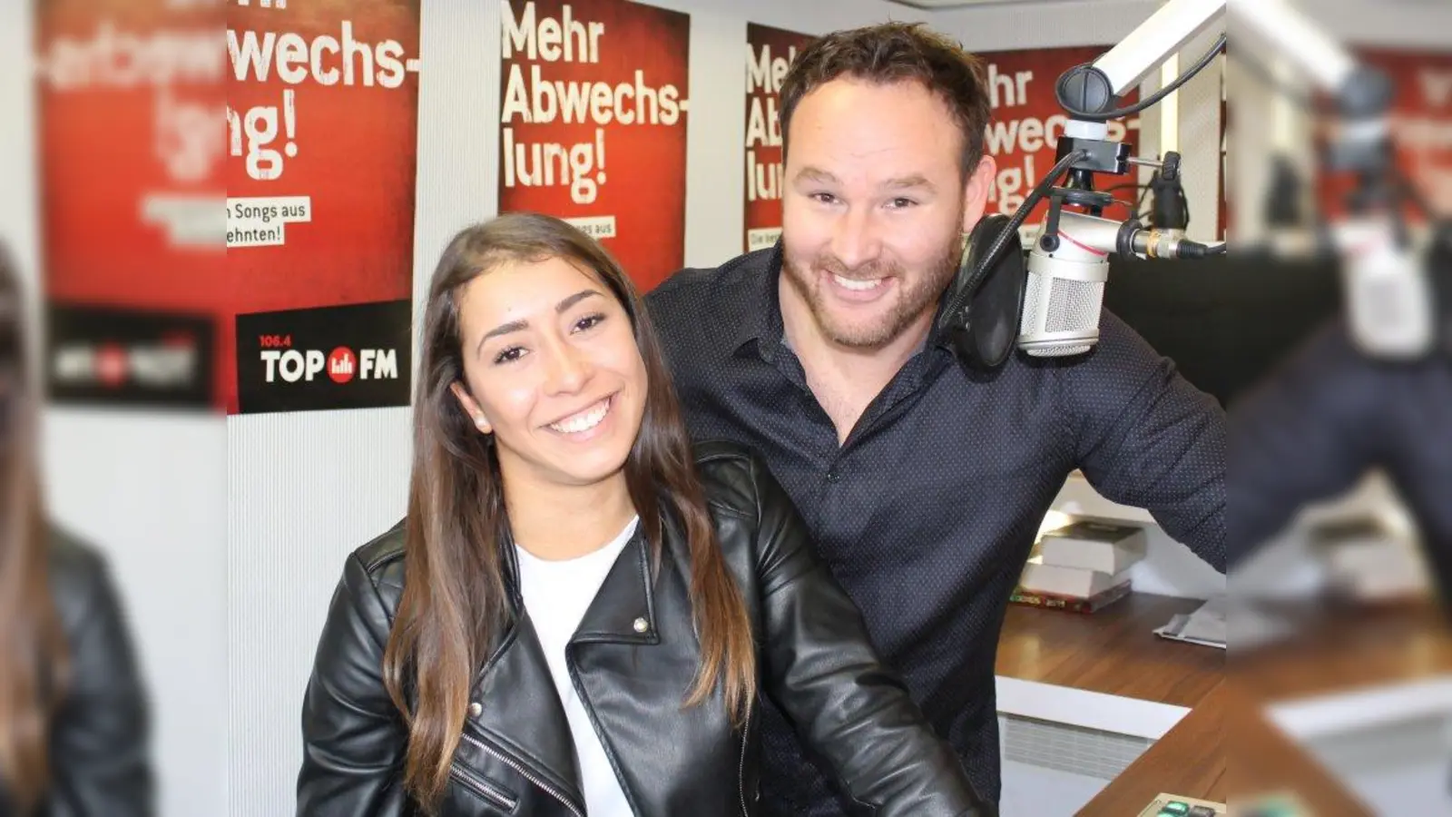 Markus Pürzer und Nicole Schwaderer. (Foto: TOP FM)