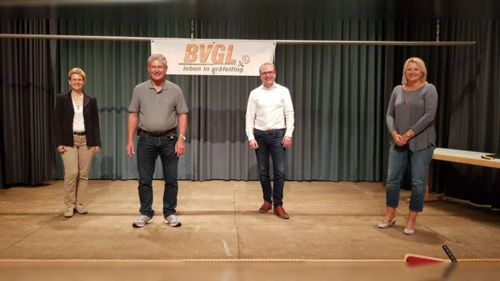 Der frisch gewählte Vorstand des BVGL: <br>v.r. Claudia Ascherl (neue 2. Vorsitzende), Olaf Grohmann (1. Vorsitzender), Andreas Fuchs <br>(Kassier) und Angela Wimmer (Organisationsvorstand) (Foto: BVGL)