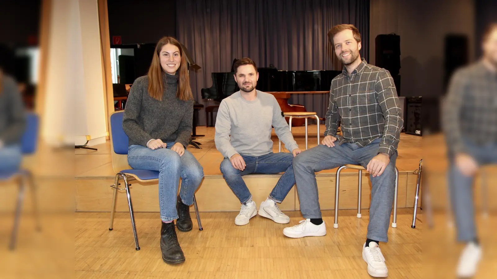 Neue Musikgruppen, eine Schulentwicklung in die Zukunft und Präsenz auf Social Media: die Musikschule an der Würm hat sich viel vorgenommen. V.l. Beronika Dodell, Aljoscha Zierow und Schulleiter Fabian Bögelsack. (Foto: us)