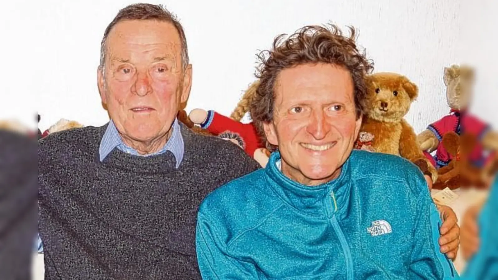 Die beiden Anton Leitners, Vater und Sohn (re.), vor ein paar Jahren beim 80. Geburtstag des Seniors. (Foto: pst)