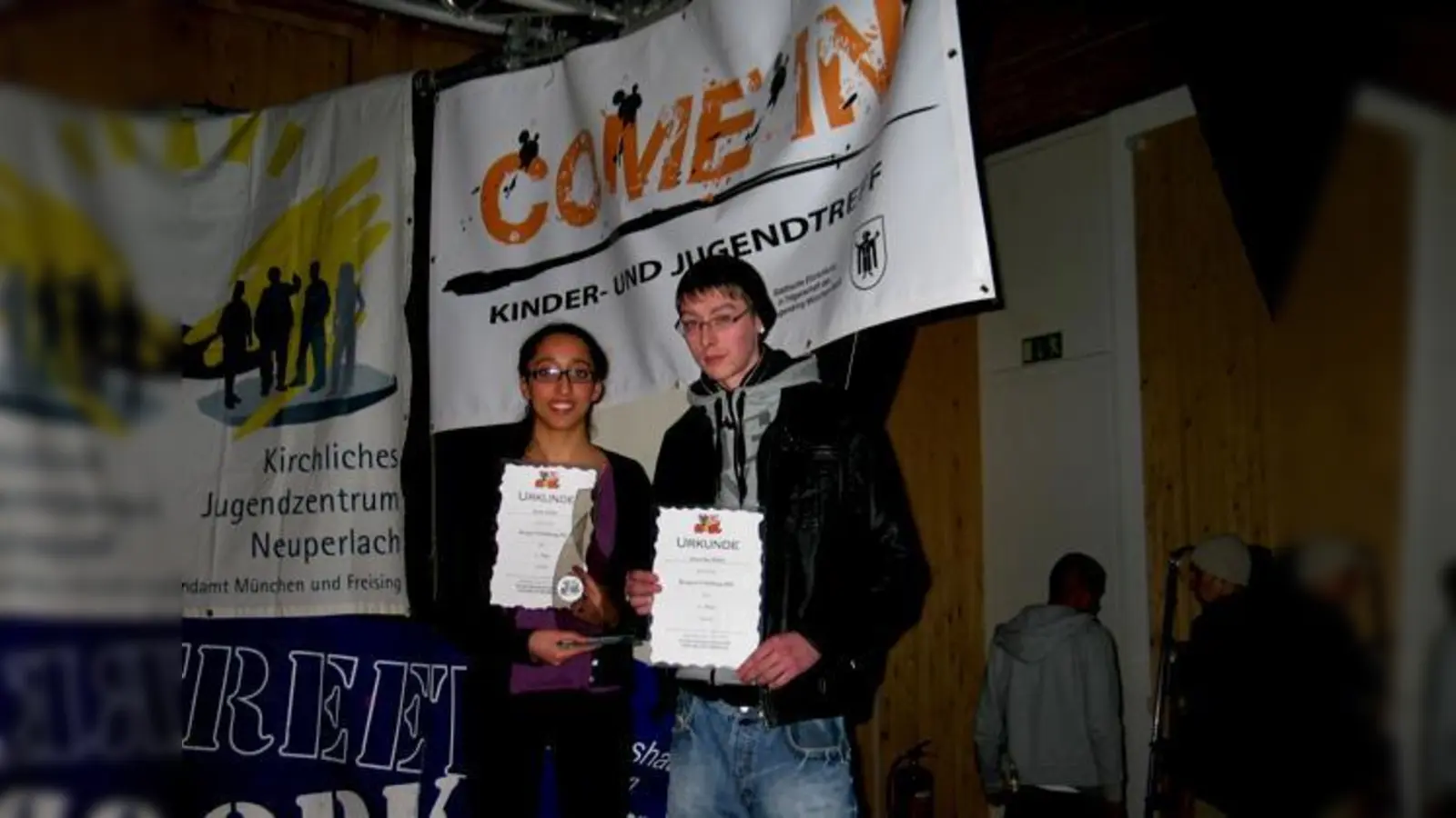 Mona Madfei (li.) und Alexander Müller sind die  RespectAktivisten 2011. 	 (Foto: aha)