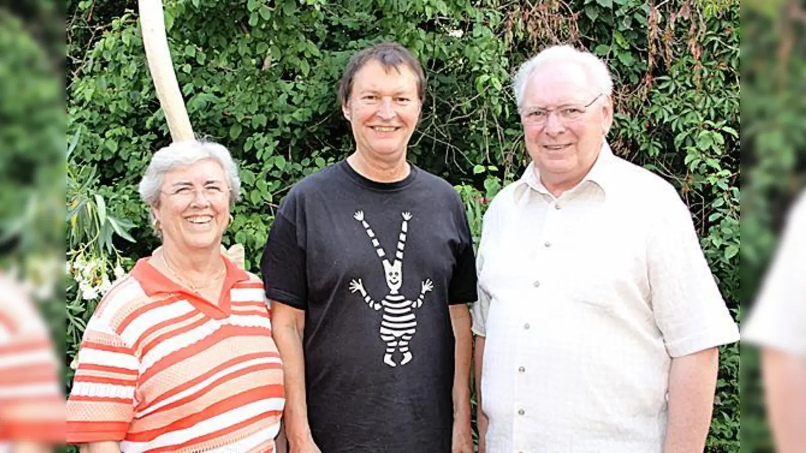 Ilse und Otto Lurtsch durften Jürgen Buchner von Haindling treffen.  (Foto: ko)