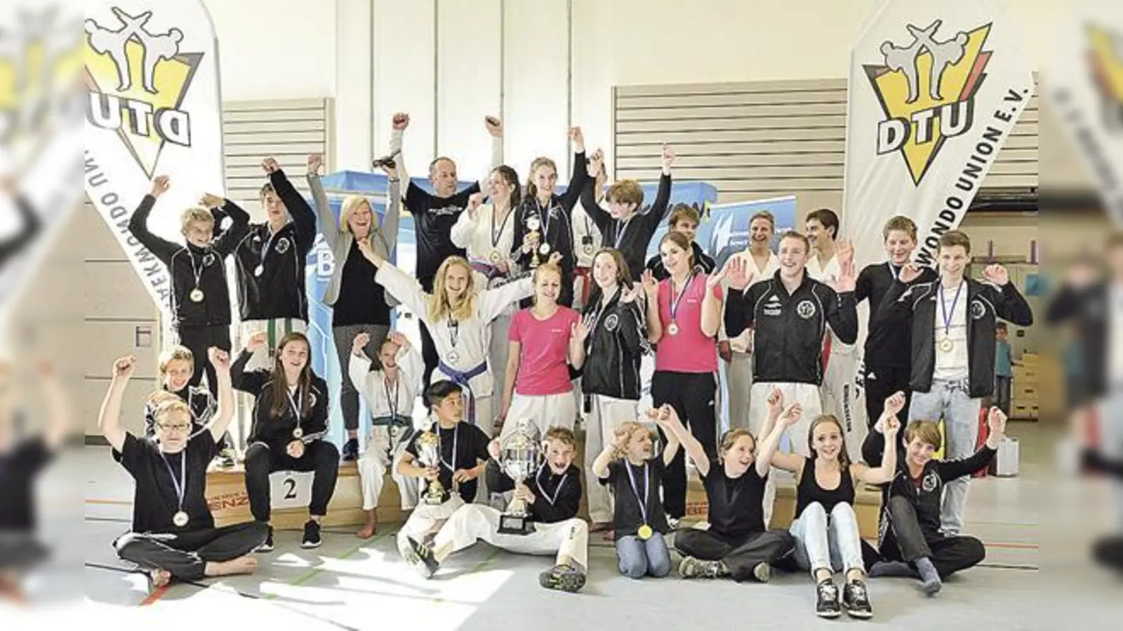 Gleich 29 Podiumsplätze bedeuteten die Vereins- meisterschaft für Taekwondo Kirchseeon.  (Foto: Verein)