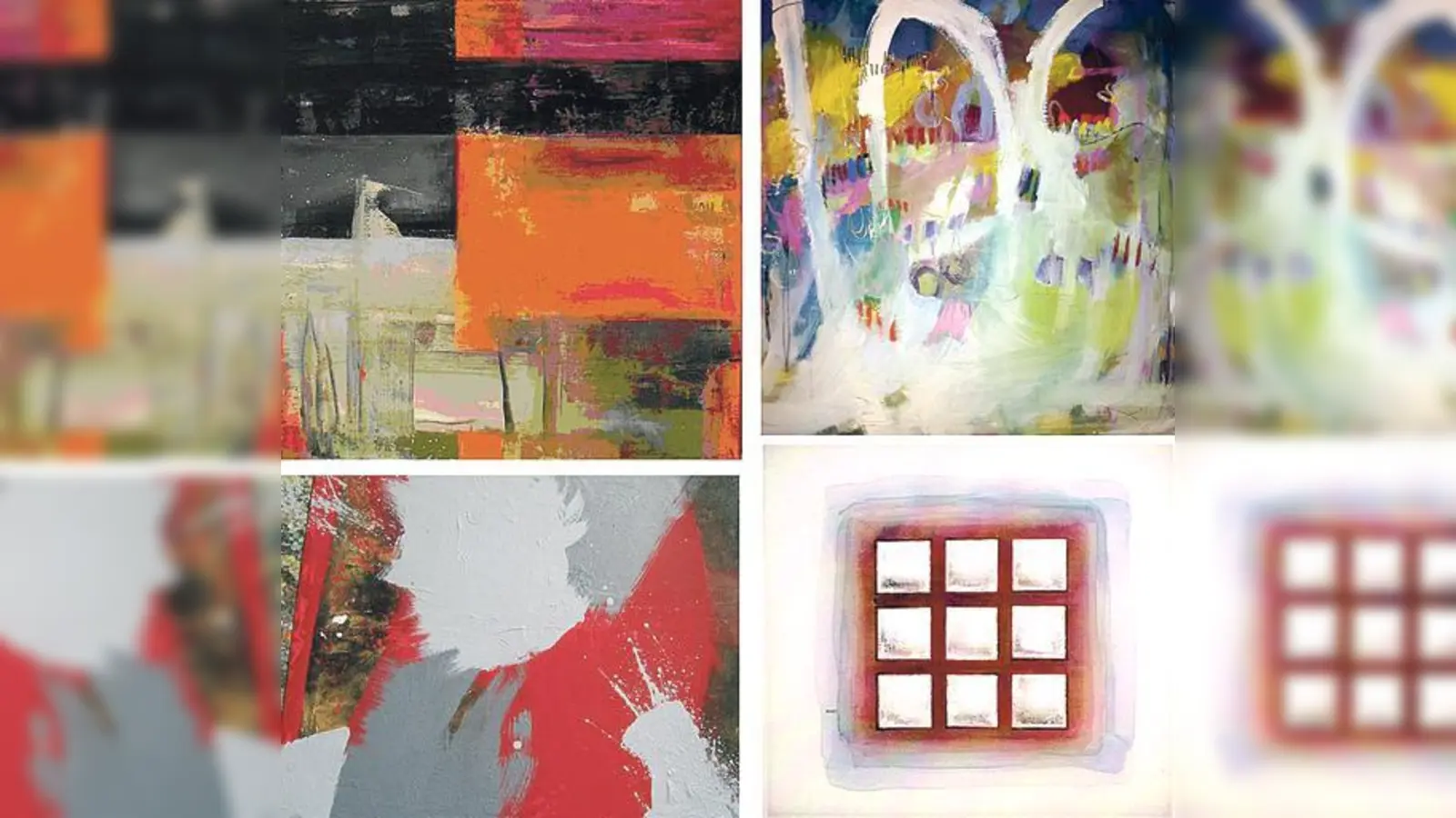 Die Collagen der Künstlergruppe 4MalEins sind unter anderem im KUBIZ zu besichtigen.	 (Foto: VA)