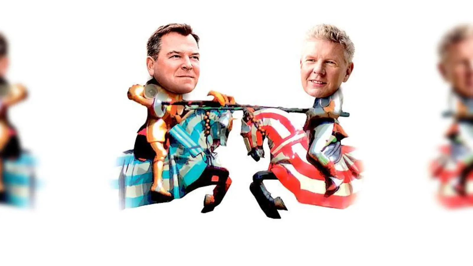 Am Ende eines recht ritterlich geführten Wahlkampfes stehen sich Josef Schmid und Dieter Reiter gegenüber. Wer weist wen in die Schranken? Wer gewinnt das OB-Stechen?	 (Foto: Patricia Prankl/imp)