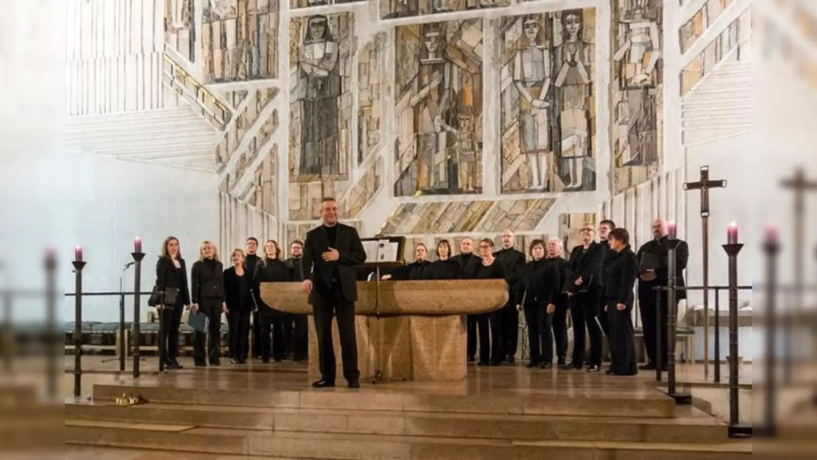 In München tritt das Collegium Vocale regelmäßig in St. Wolfgang auf, war aber auch schon in vielen anderen Kirchen in München und Umgebung und in fast allen bekannten Kathedralen Englands zu Gast. (Foto: Collegium Vocale München)