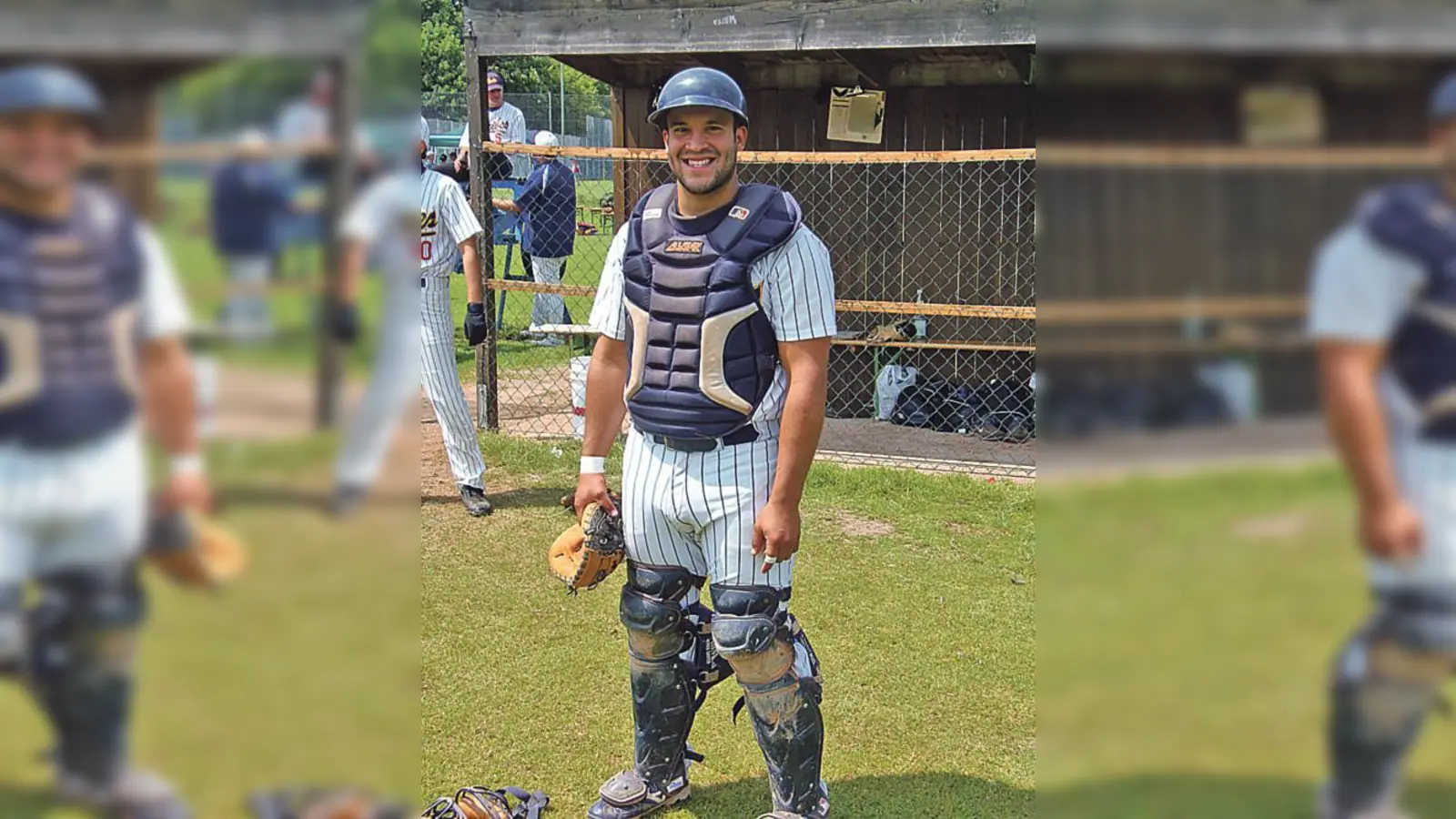 Mateo Gatica, hier in seiner gepanzerten Ausrüstung für die Catcher-Position.	 (Foto: VA)