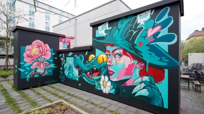 Am Freitag, 25. Juli eröffnet der Trafo ein frisch fertiggestelltes Graffiti-Projekt im Garten. (Foto: Nico Kiese)