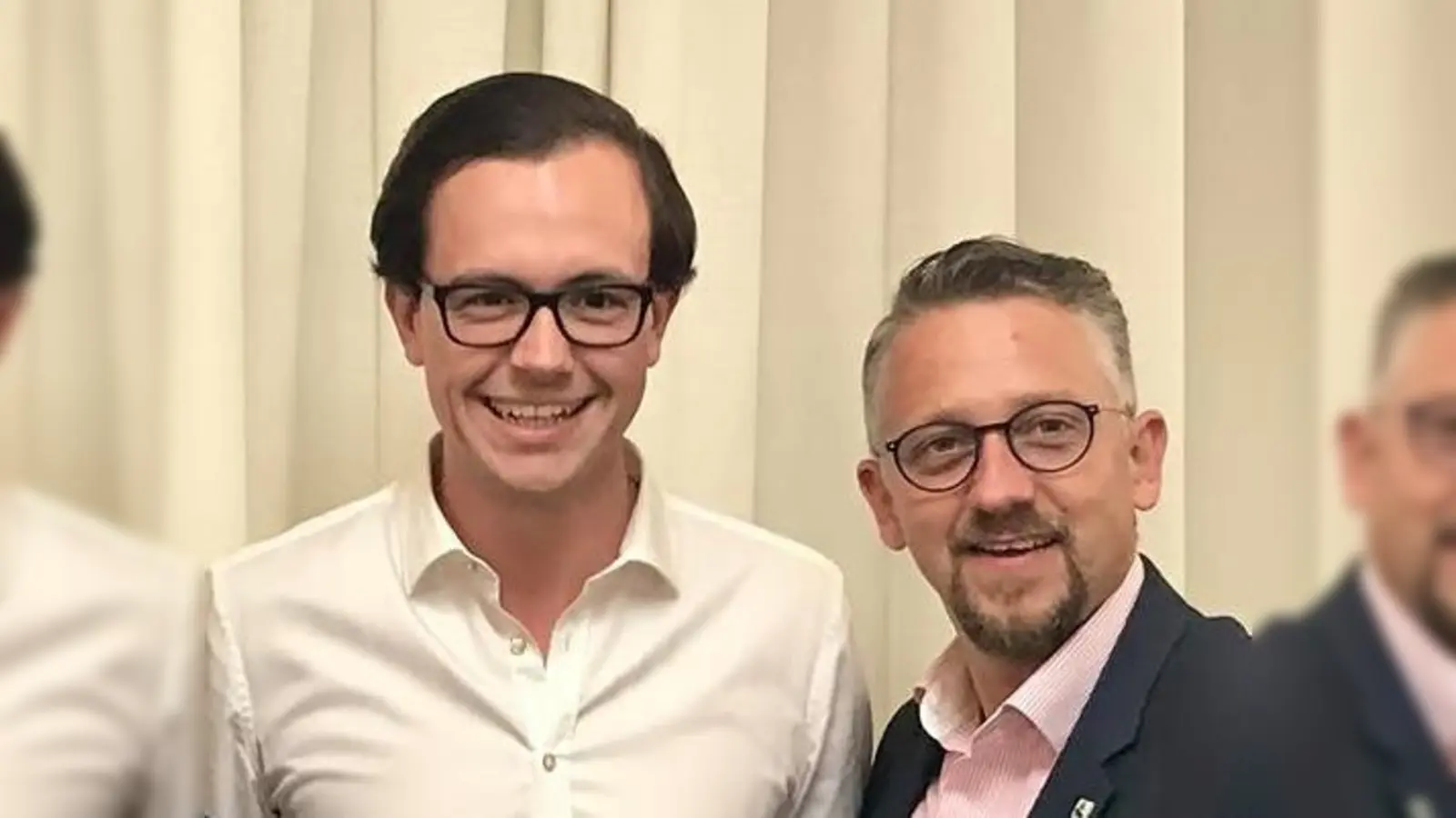 KPV-Kreisvorsitzender Alexander Gressierer und der Landtagsabgeordnete Thomas Huber (v. li.). (Foto: CSU)