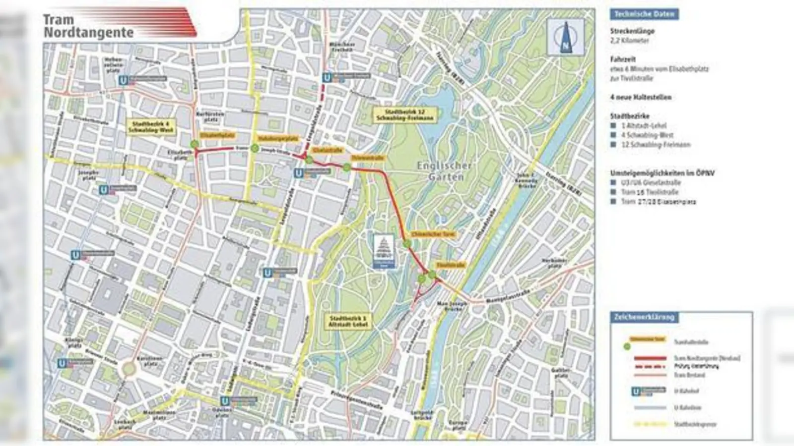 Streckengrafik Neubaustrecke.	 (Foto: MVG)
