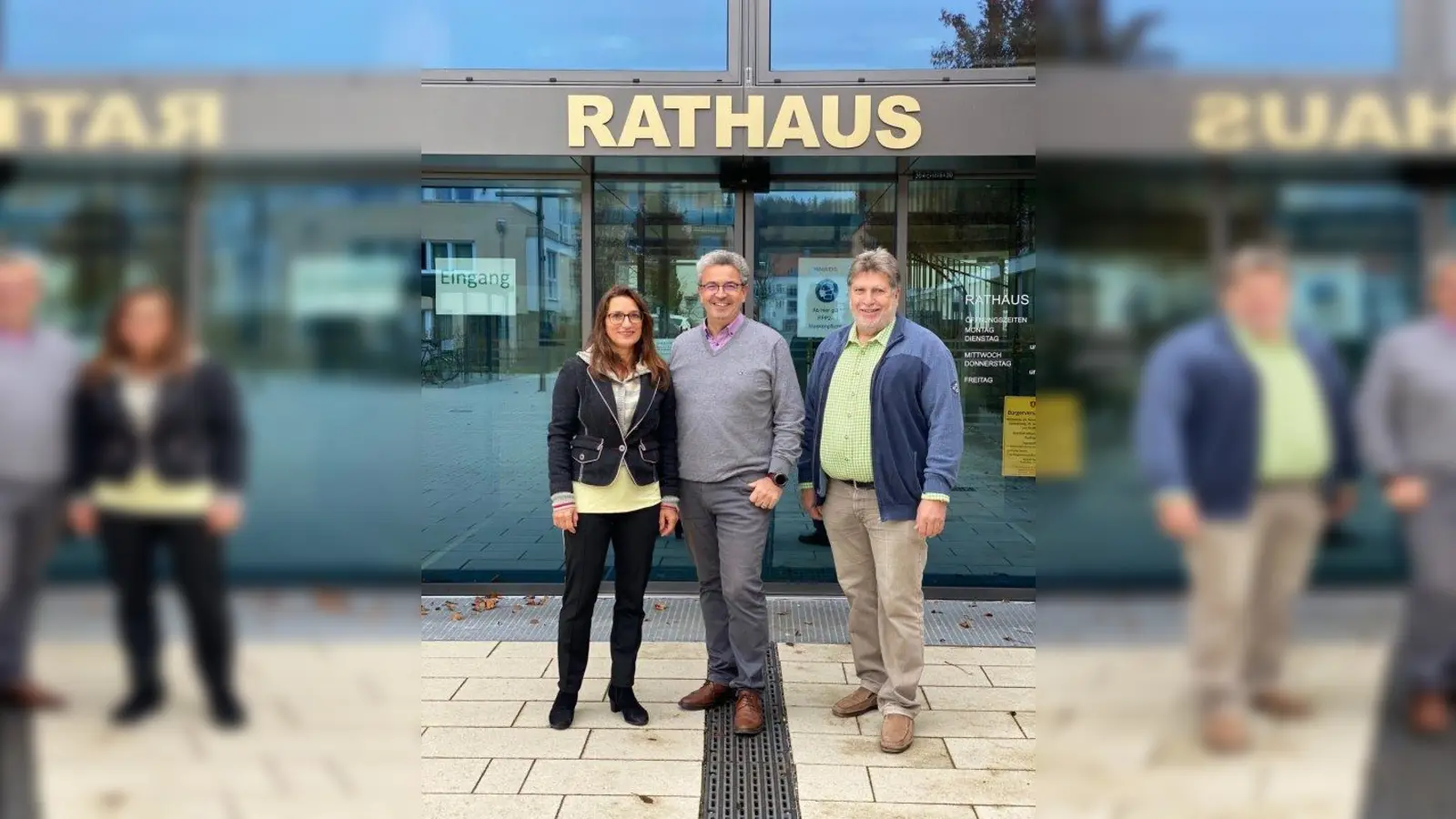 Pia Vilsmayer, Matthias Vilsmayer, Heinrich Lenker (von links). (Foto: Roland Schrafstetter)