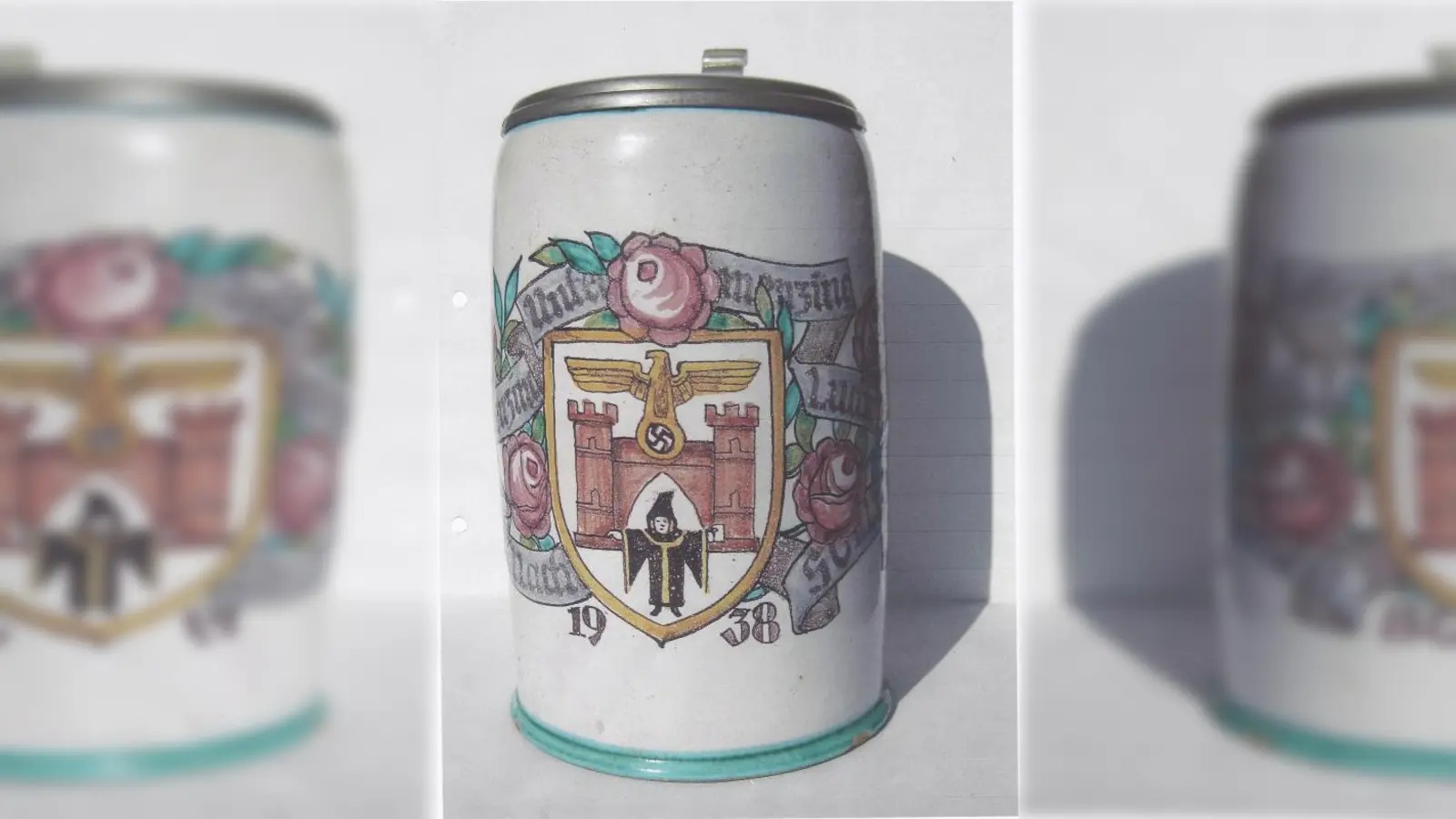 Eingemeindungskrug: der½-Liter Bierkrug mit Zinndeckel wurde an einige Bürger ausgegeben. (Foto: Adolf Thurner)