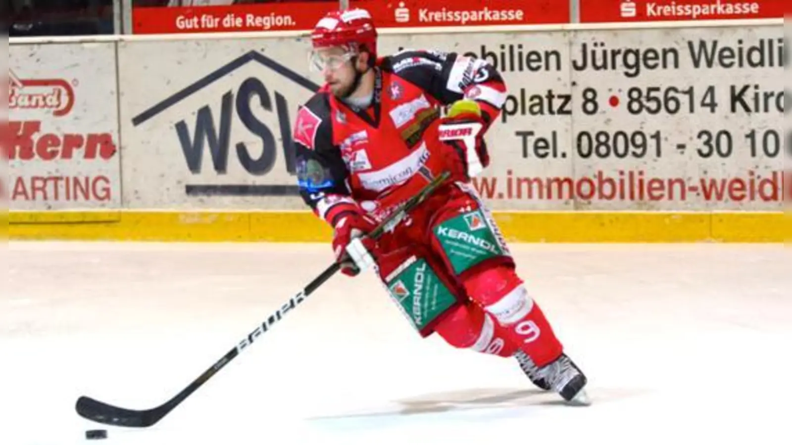 Der amerikanische Stürmer Michael Dorr war zuletzt in Schweinfurt einziger Torschütze für den EHC Klostersee.	 (Foto: smg/Nicky Alexander)