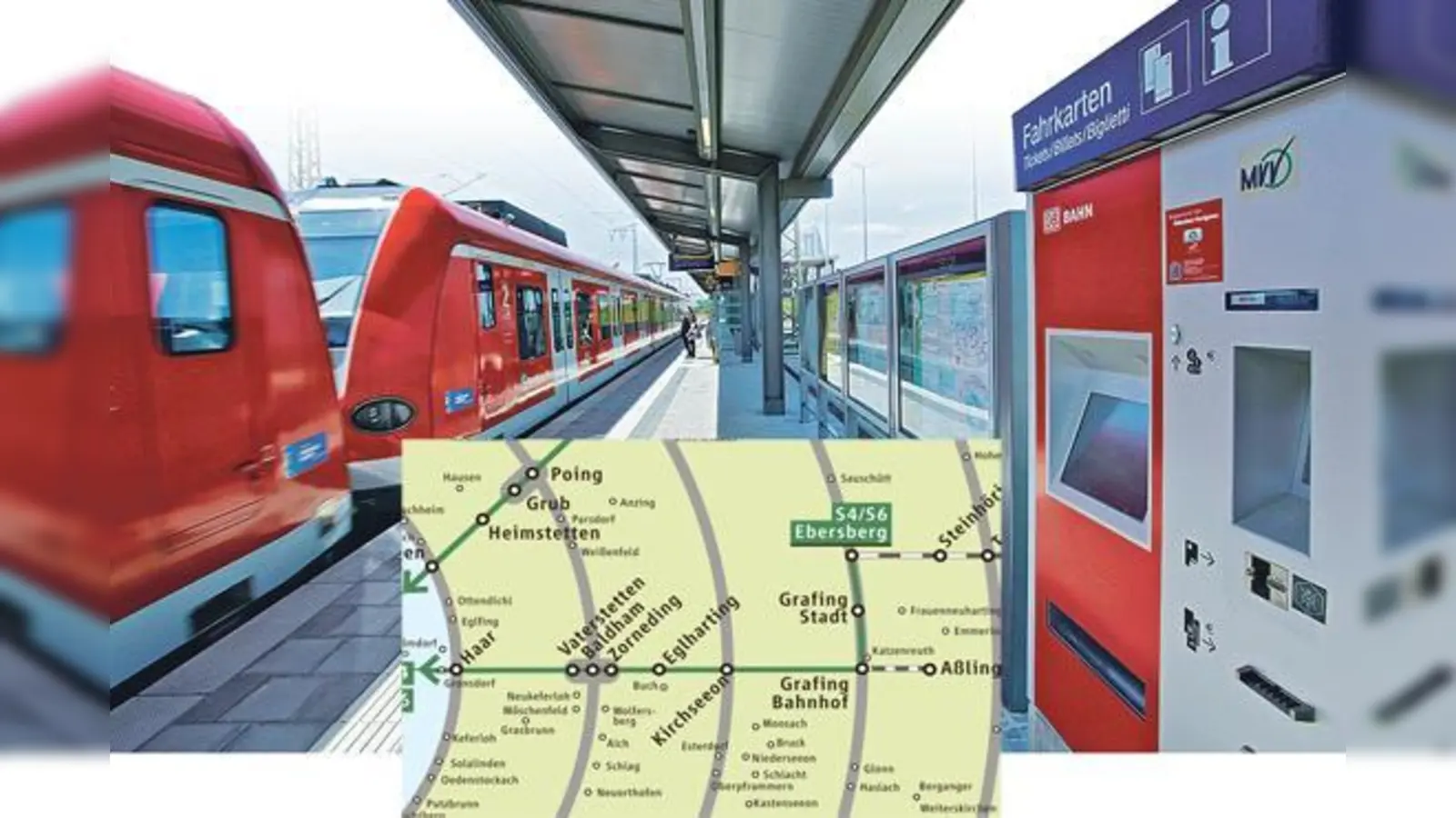 Zum Juni 2019 werden die Monatskarten für die meisten Isarcard-Abokunden im Landkreis Ebersberg günstiger. Gelegenheitsfahrer müssen allerdings drauf zahen. Foto klein: Statt 16 Ringe wird es ab Juni 2019 nur noch 7 große Tarifzonen geben.  (Foto: MVV GmbH)