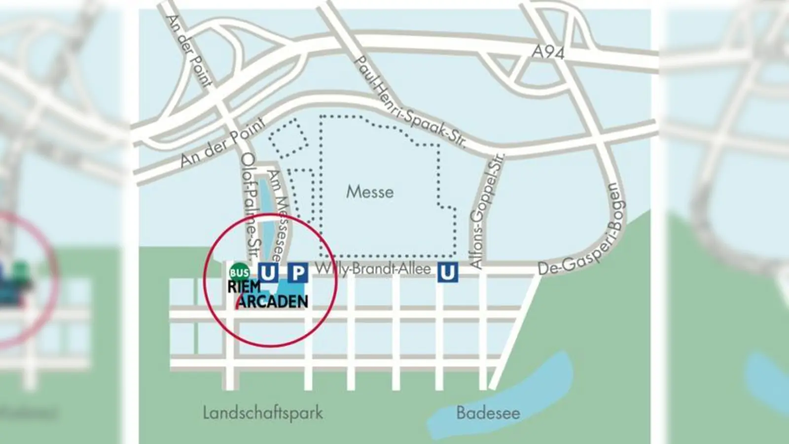 Die Riem Arcaden liegen zentral in der Messestadt und sind leicht zu erreichen.  (Foto: Riem Arcaden)