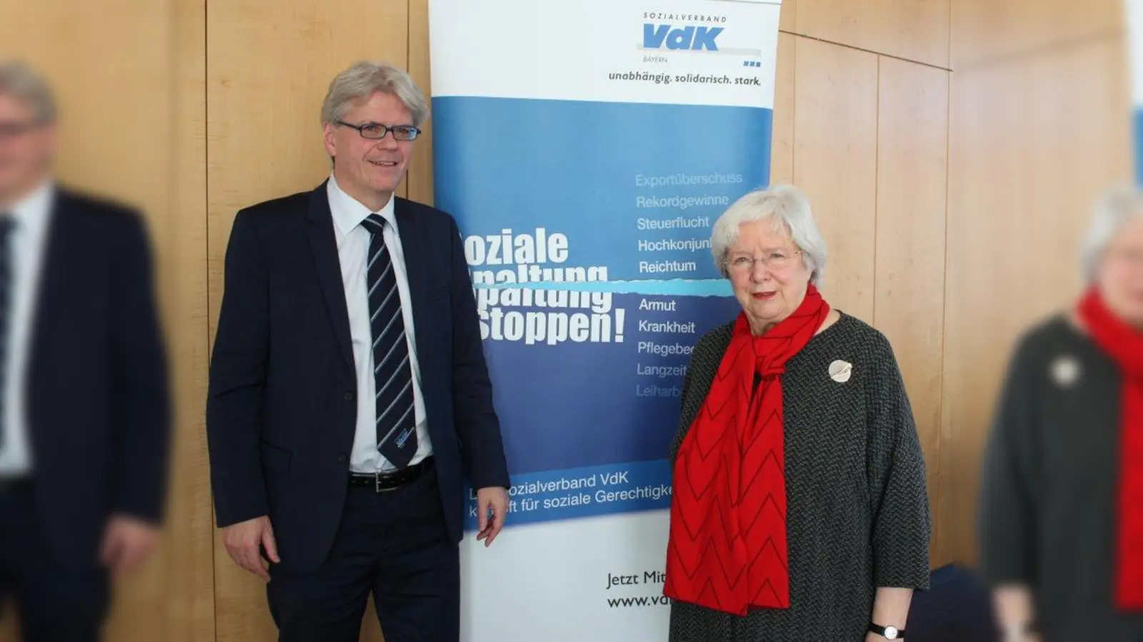 VdK-Präsidentin Ulrike Mascher und Landesgeschäftsführer Michael Pausder: „Die Bekämpfung der Altersarmut muss als eine der dringendsten Aufgaben künftiger Regierungen angesehen werden!” (Foto: job)