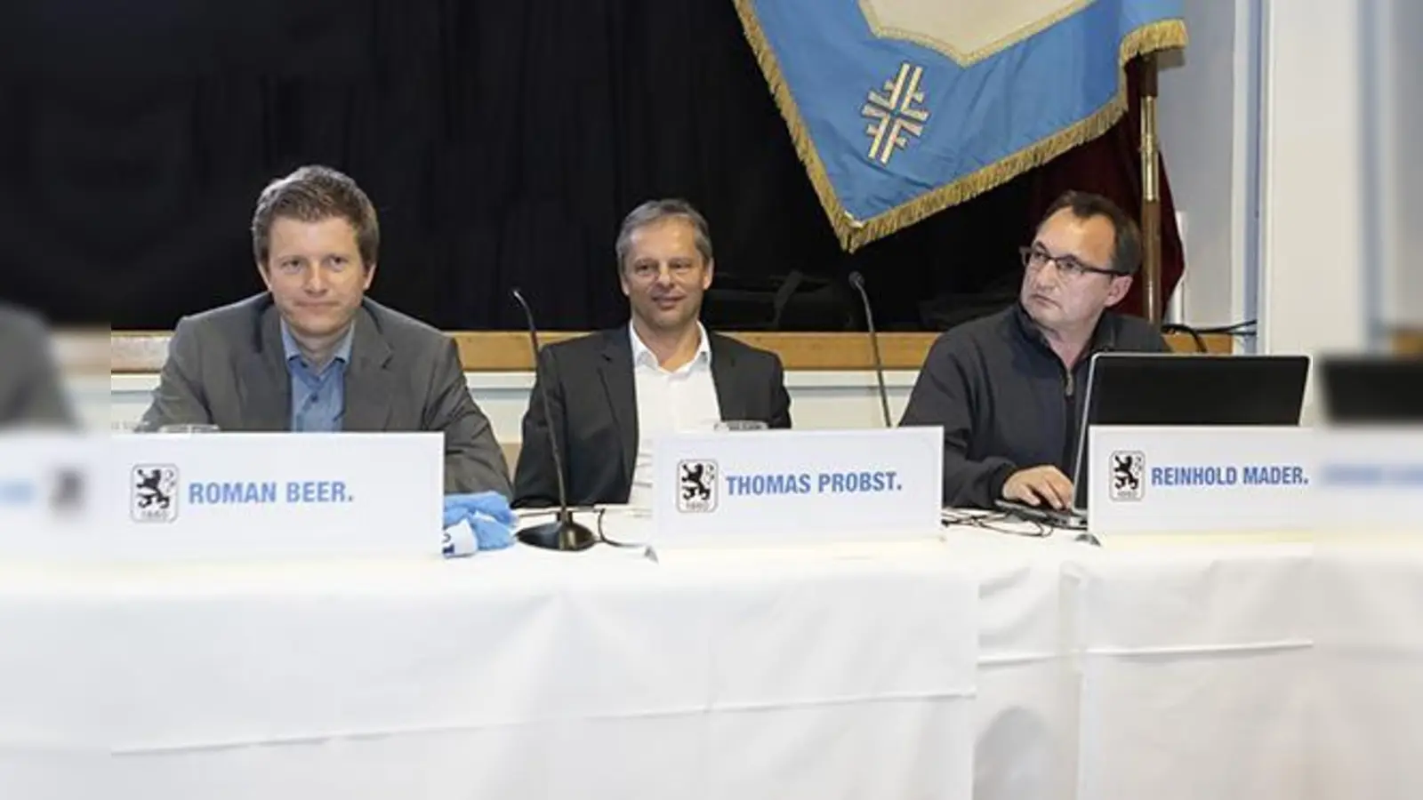 Wiedergewählt: Roman Beer, Thomas Probst, Reinhold Mader.  (Foto: Anne Wild)