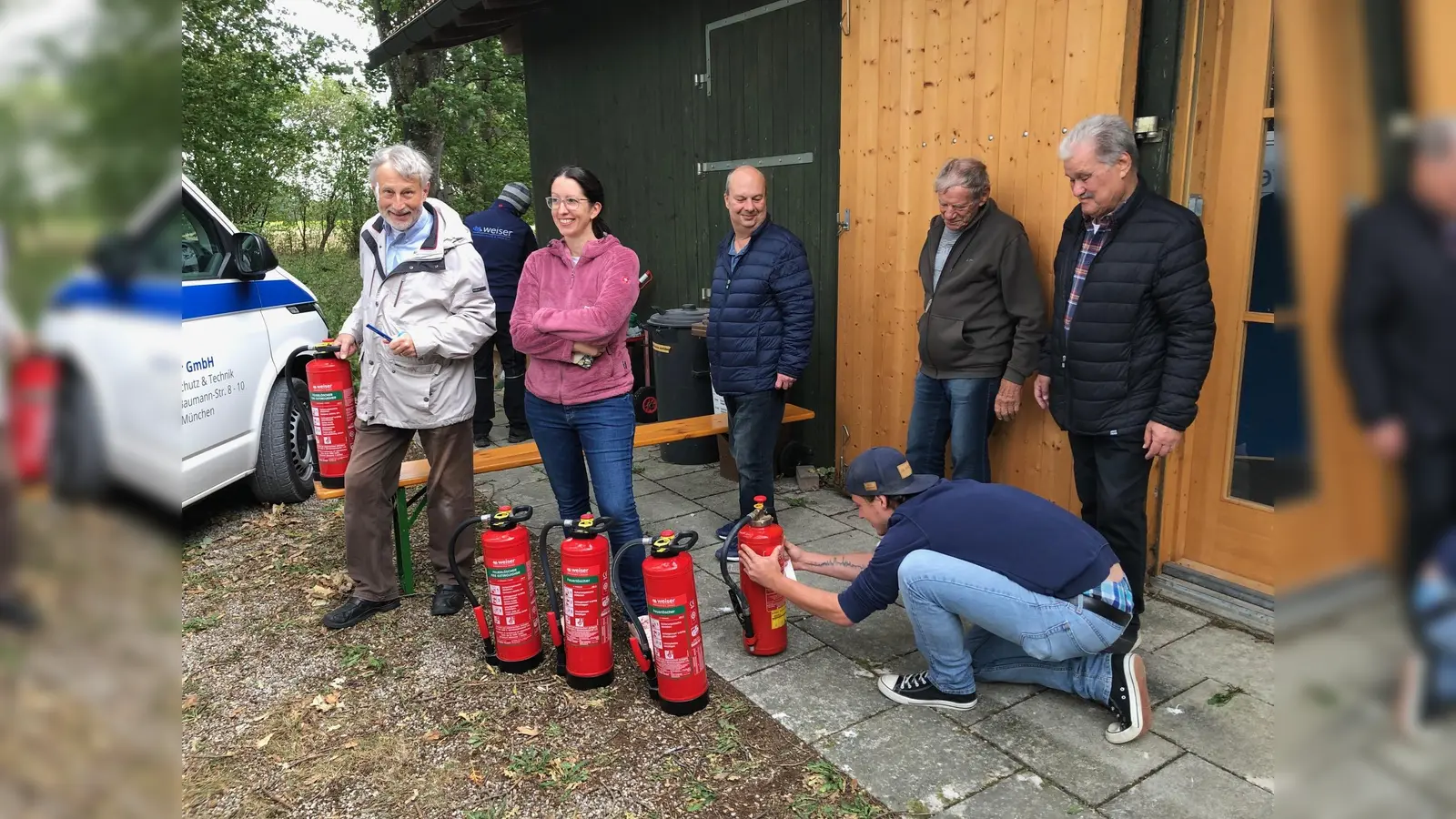 Der Siedlerverein führte erfolgreich eine Feuerlöschüberprüfung durch. (Foto: Mayer)