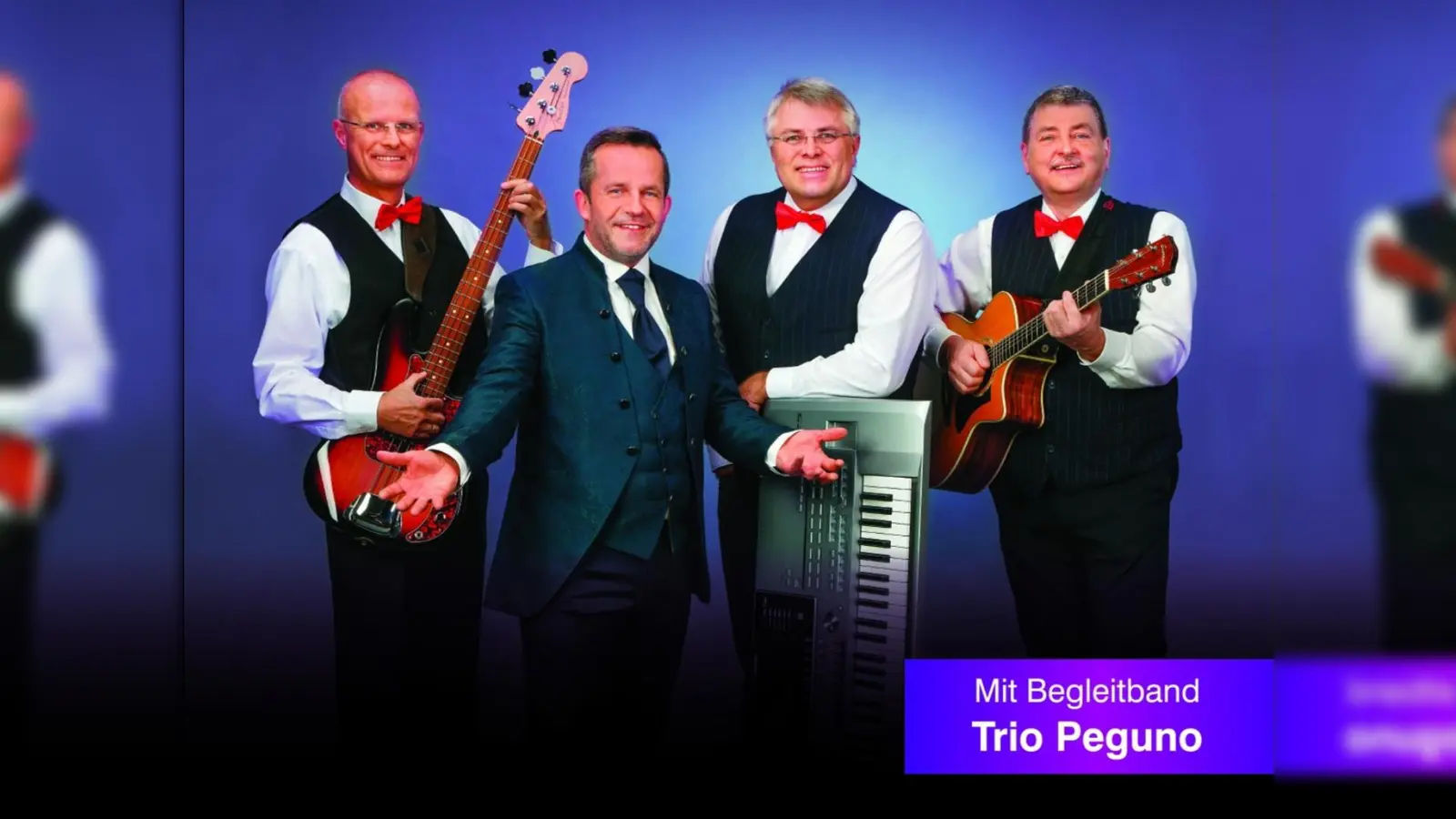 Der Schlagersänger Udo Alexander und seine Band Trio Peguno treten am 30. April in Oberndorf auf. (Foto: Böld in Isen)