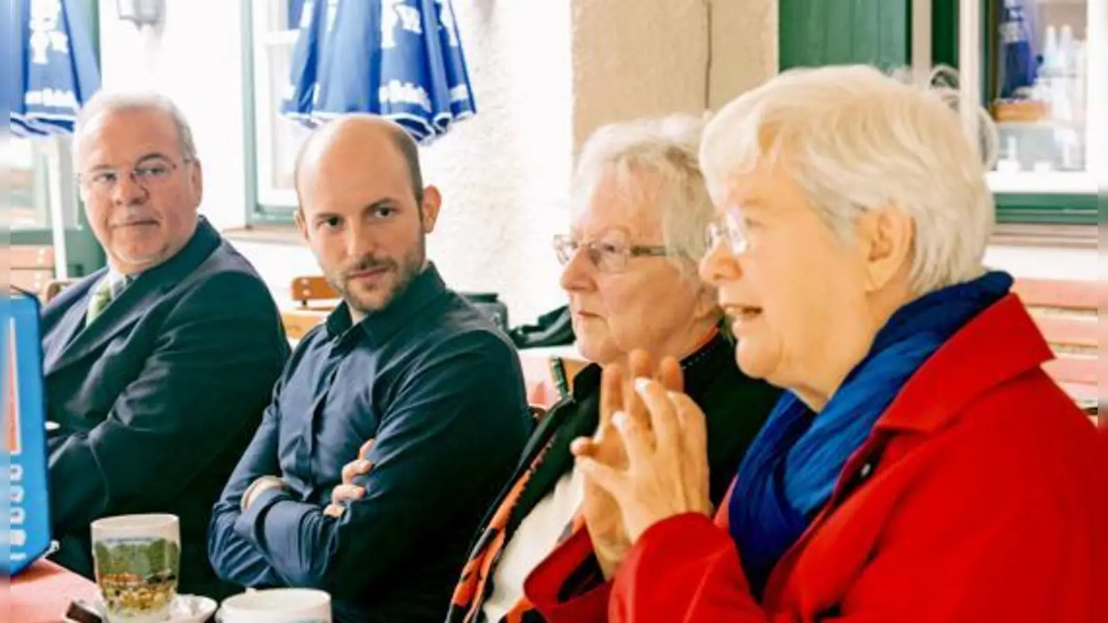Cemal Günes, Benedikt Kämmerling, Ingrid Appel, Ulrike Mascher (von links) sprachen über Werte.	 (Foto: Patricia Prankl)