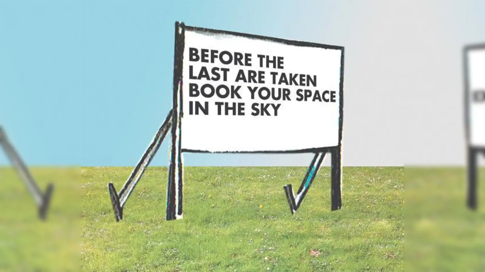 So ähnlich darf man sich das Groß-Display vorstellen  mit einer Botschaft zu Nachdenken.	 (Bild: Kulturreferat)